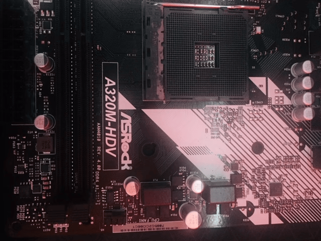 ASRock A320M-HDV Motherboard AM4 DDR4 MicroATX WITH I/O Shield