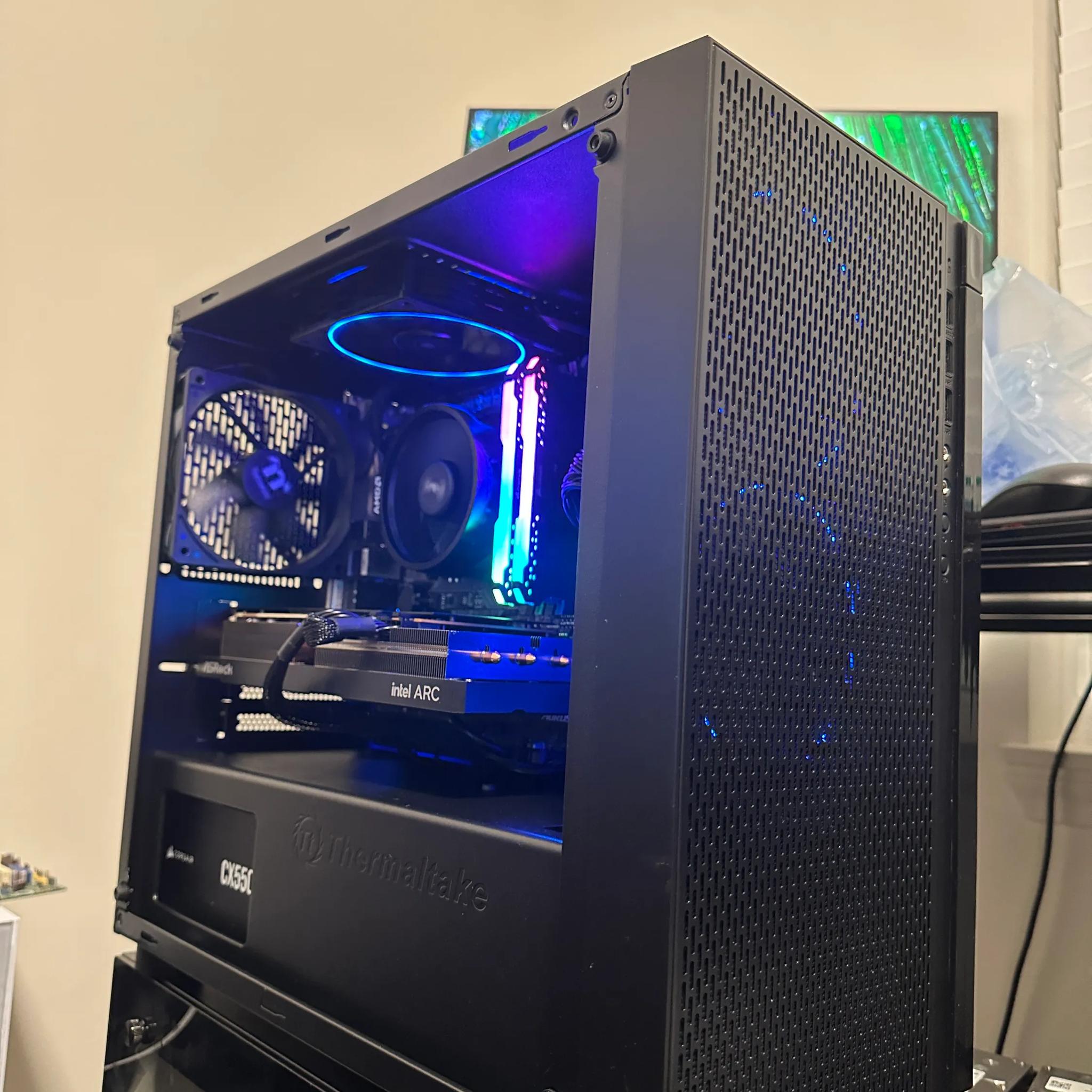 Ryzen 5500 Intel Arc A580 Gaming PC