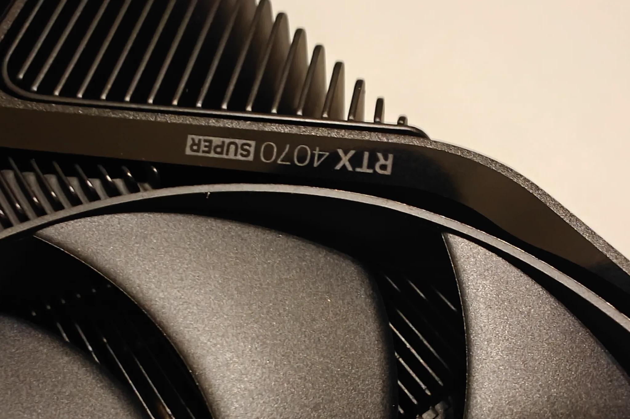 NVIDIA GeForce RTX 4070 SUPER Founders Edition Graphics Card 12GB GDDR6X - Titanium and Black