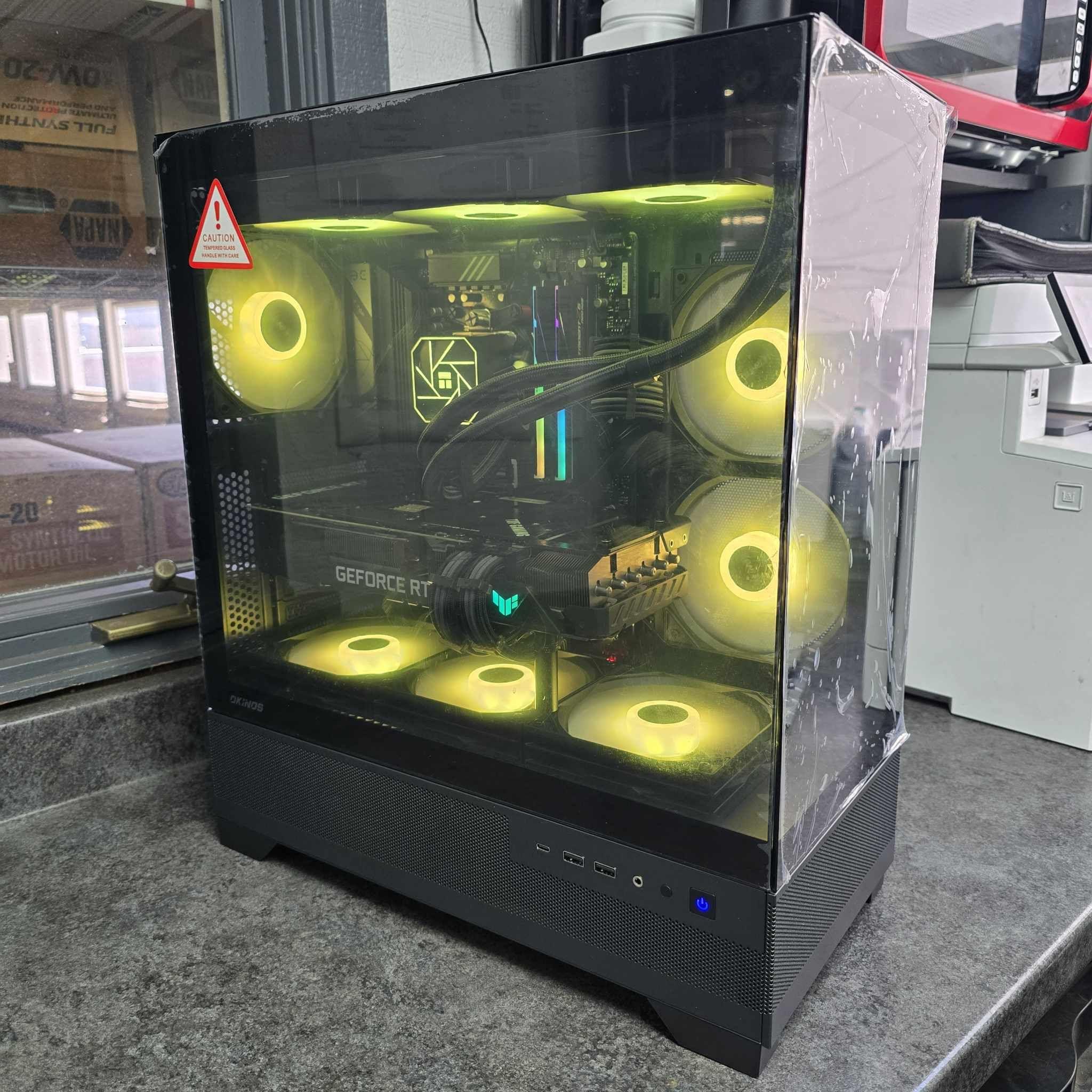 🟡⚫1440P CUSTOM PC | ASUS TUF RTX 3080 | RYZEN 5 7600X | OKINOS AQUA 7 CASE⚫🟡