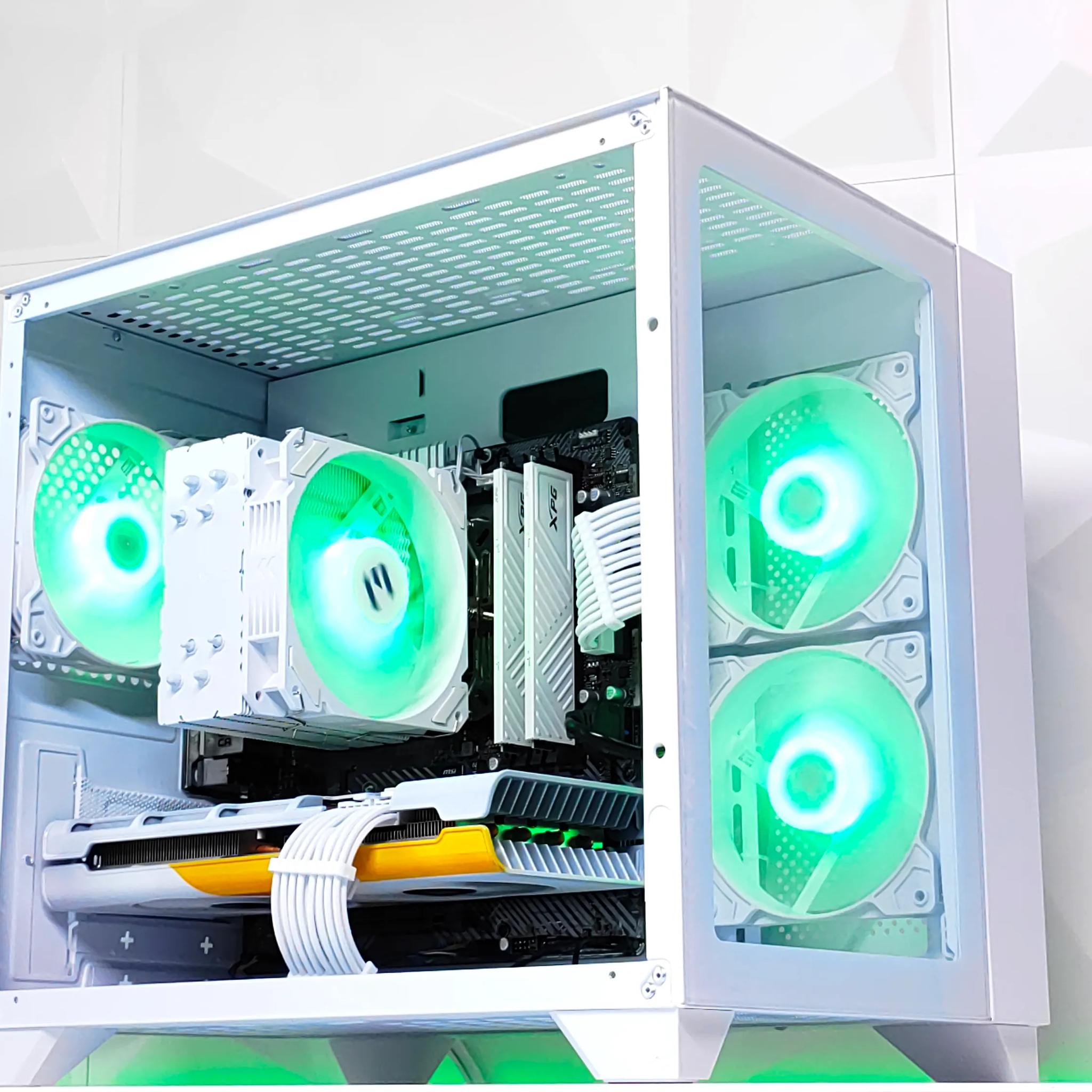 💥4️⃣➡💵1080P Gaming PC❄️Gaming PC❄️AMD RX 580 8GB❄️AMD Ryzen 5 2600 6 core❄️16GB DDR4❄️500GB NVME