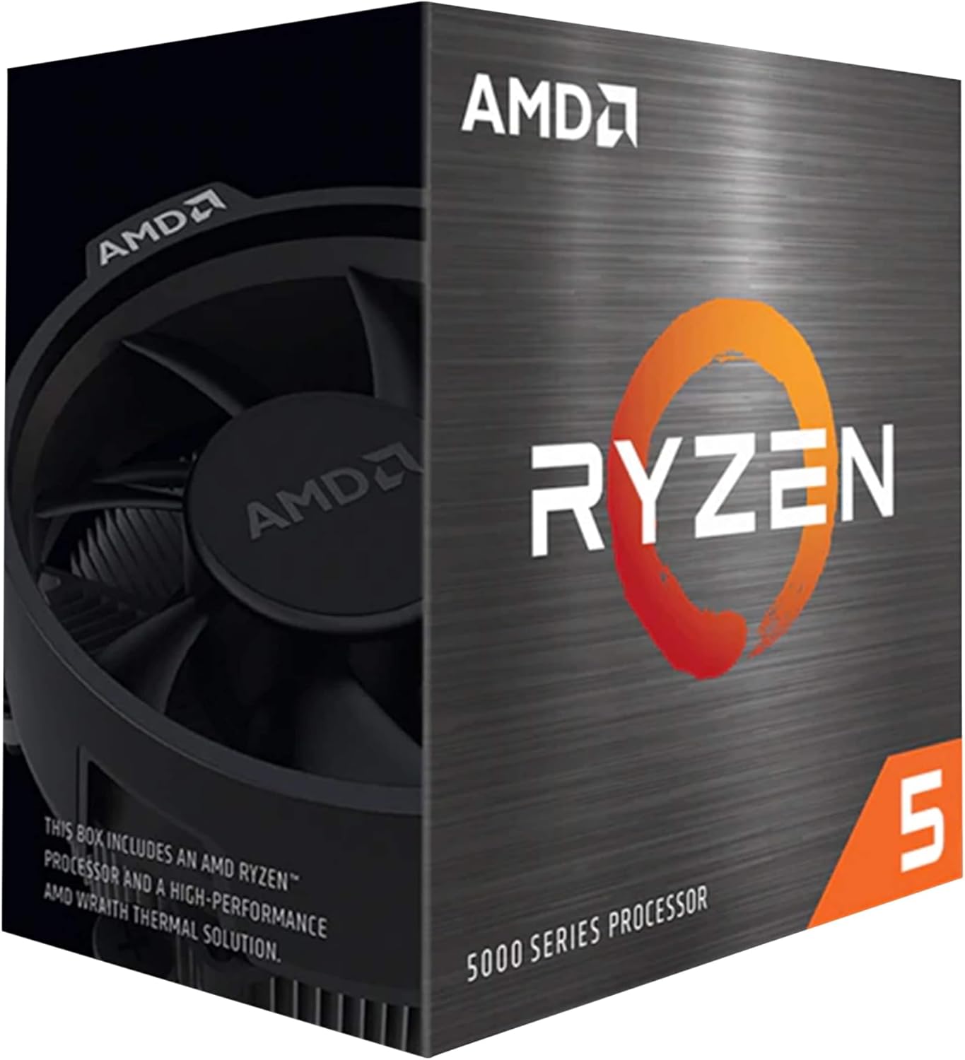 AMD Ryzen 5 5600 6-Core, 12-Thread Unlocked Desktop CPU Processor with Wraith Stealth Cooler