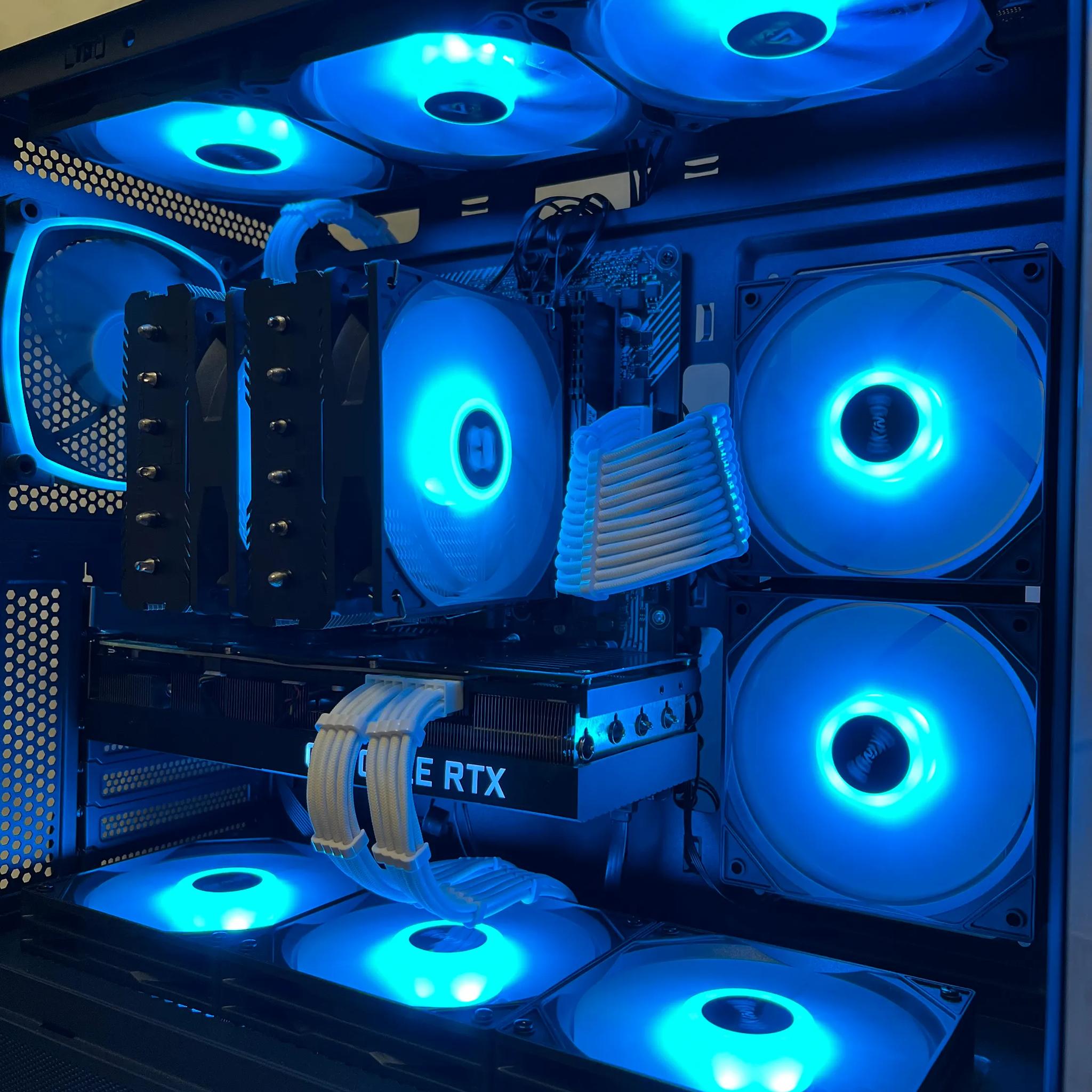 🌊Blue Lagoon🌊 | RTX 3080 PRO PC | Ryzen 5 5700G | 16GB RAM | 1TB SSD | Windows 11 Pro