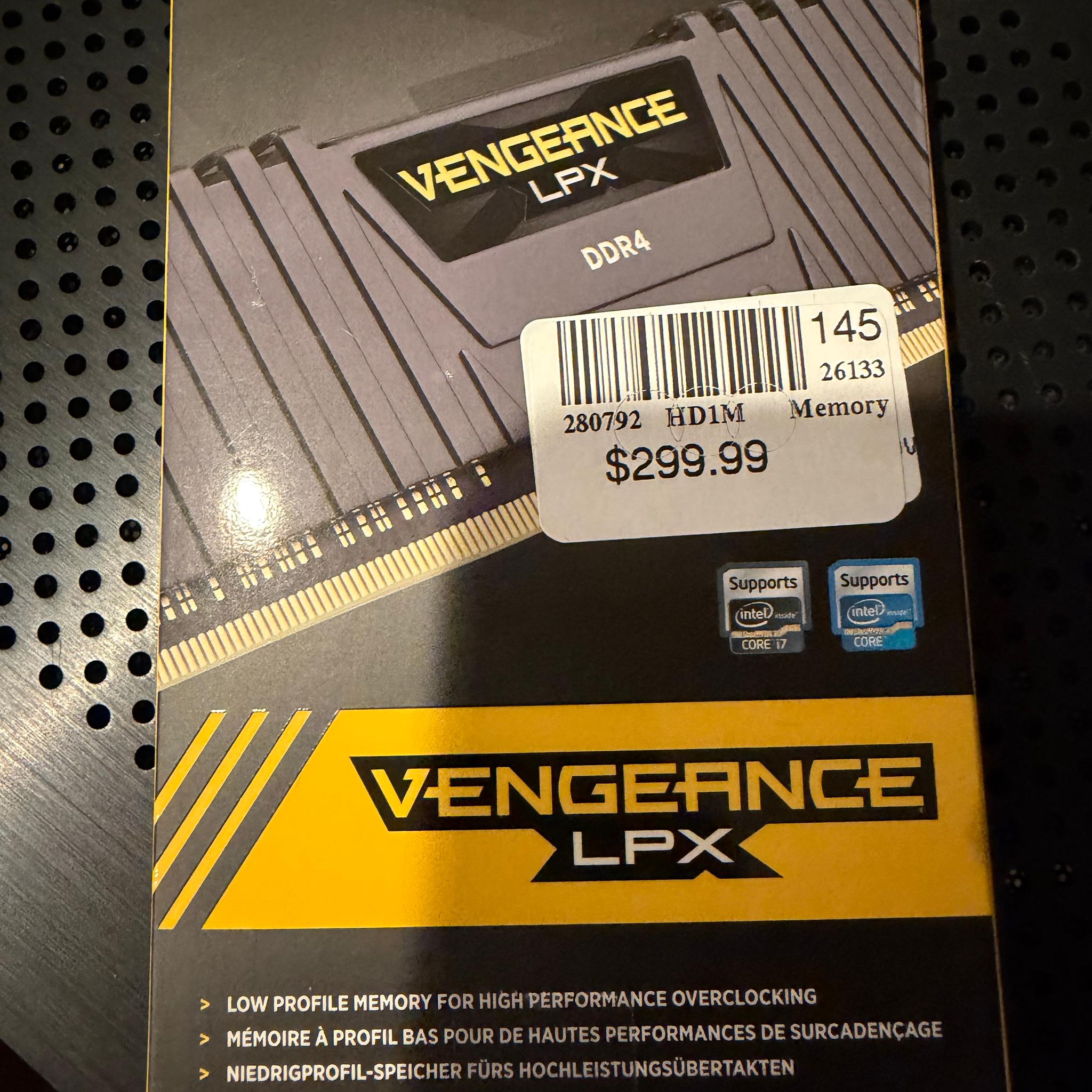 Corsair Vengeance LPX 16GB (2 x 8GB) DDR4-3200 C16 Dual Channel