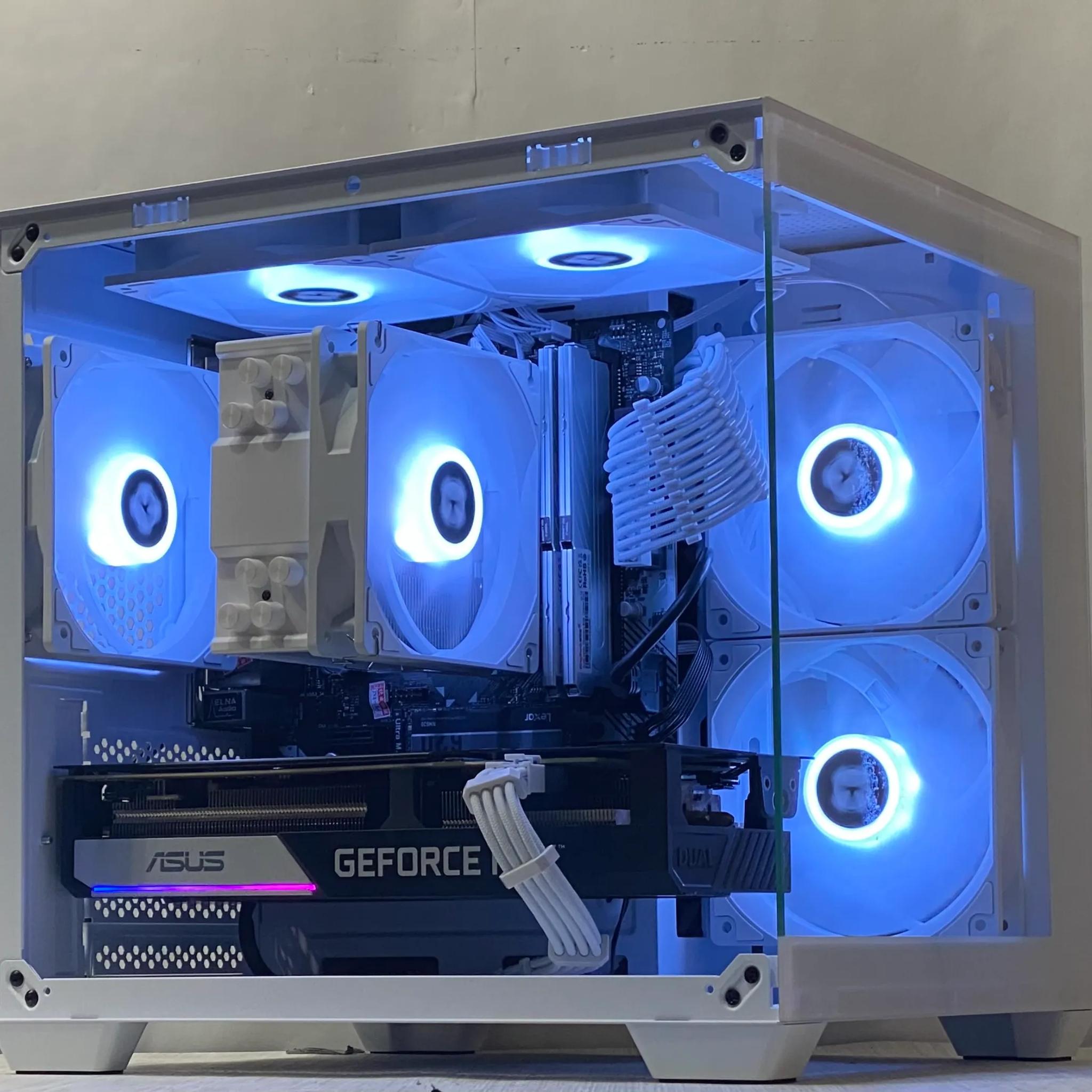 RTX 3060 Ti, Ryzen 5 5500, 16GB DDR4, 1TB NVMe SSD, WiFi - Custom Gaming PC
