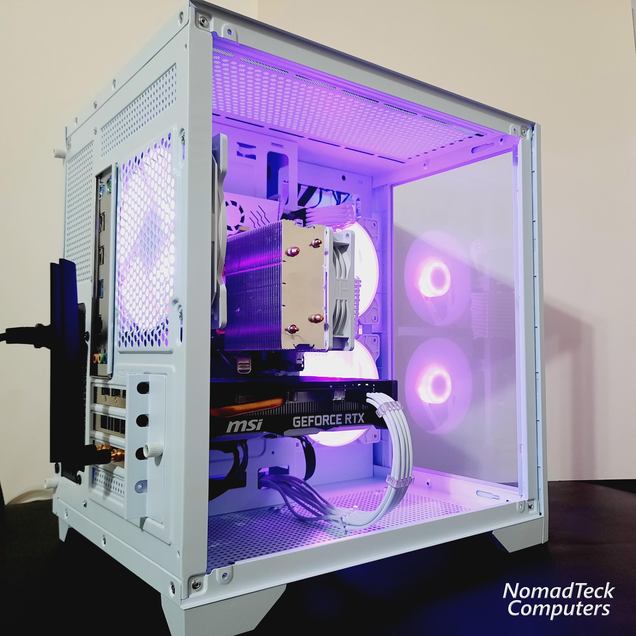 ❄️White Gaming PC wRGB - Intel Xeon 6-cores ● 16GB RAM ● 512GB SSD ● RTX 2060 ● Great Value 1080p