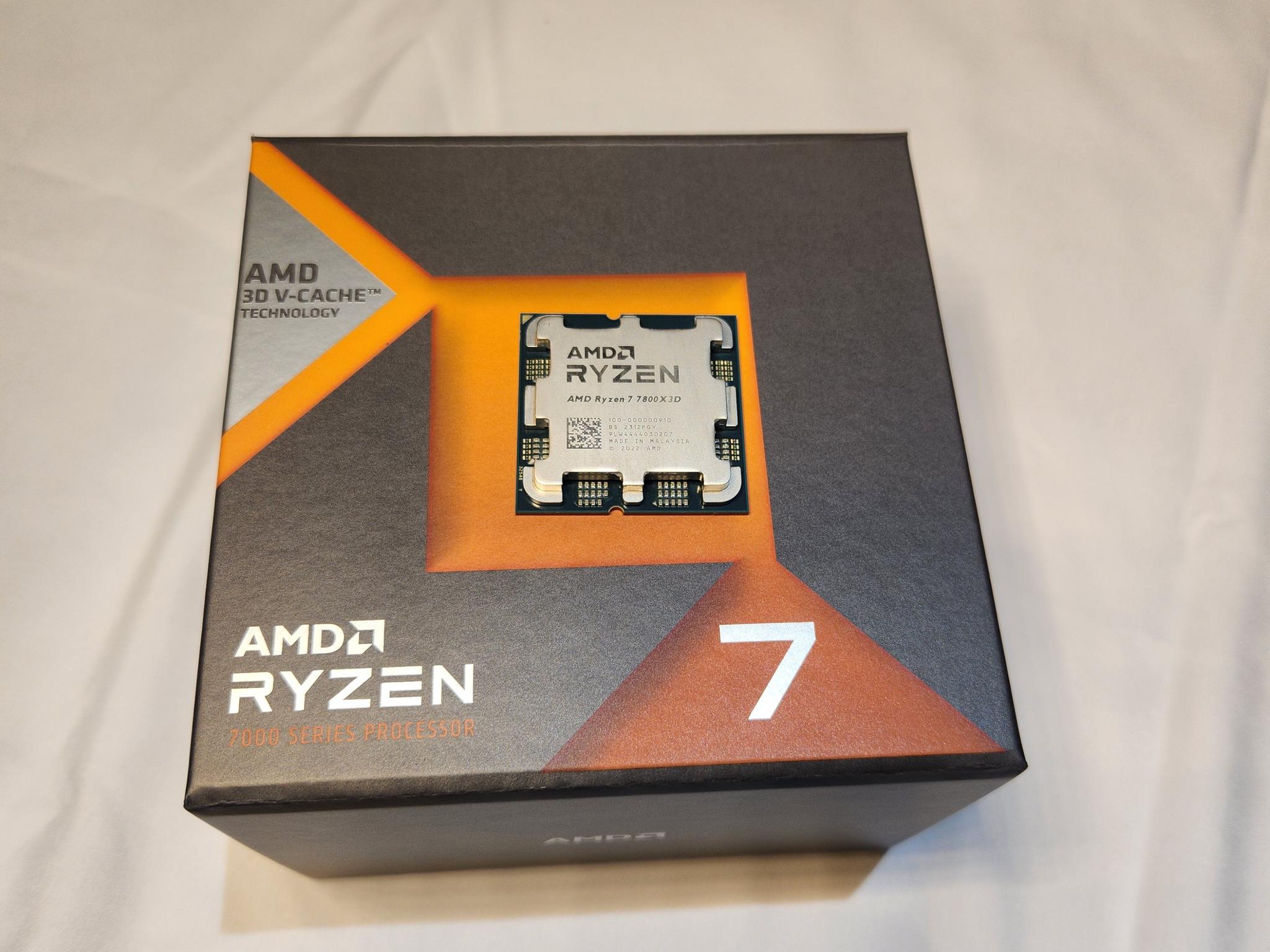 Ryzen 7 7800X3D | (8 Cores / 16 Threads) | Socket AM5 | 5 GHz Boost 4.2 GHz Base | Original Box