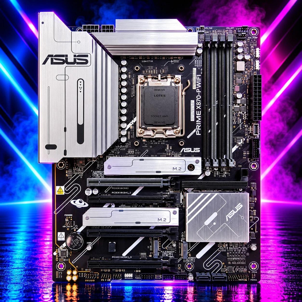 UPDATED BIOS ASUS PRIME X870-P WIFI AM5 DDR5 ATX Motherboard
