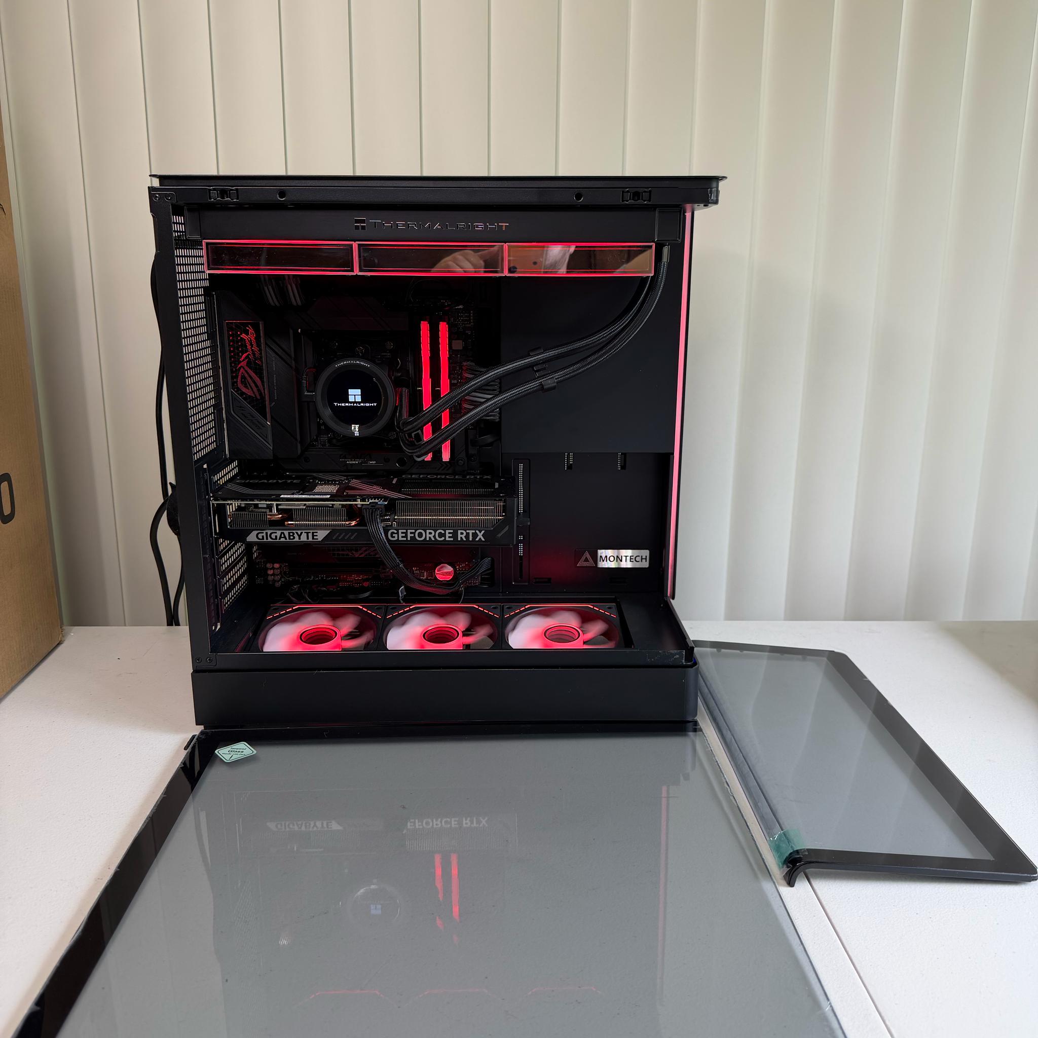 Cinder Ascent ROG AM5 Gaming PC AMD 7500X3D RTX 5070 32GB DDR5 1TB NVMe Gen4