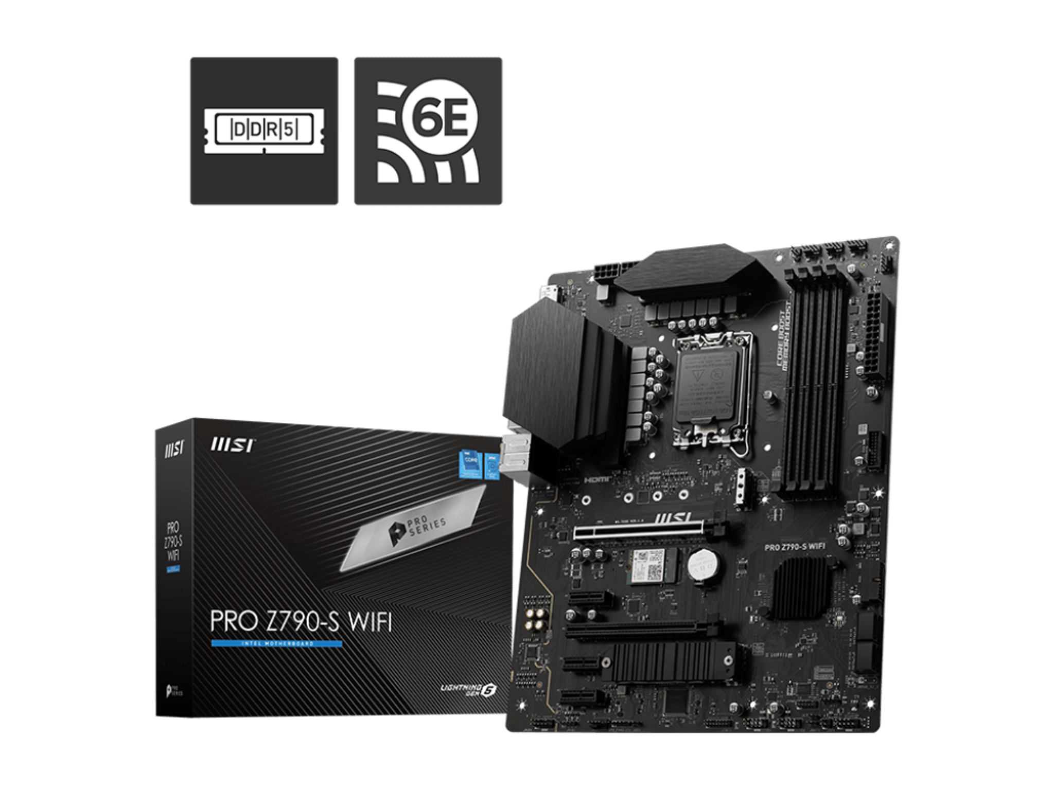[New] MSI PRO Z790-S WIFI LGA 1700 ATX DDR5 SATA 6Gbps 2.5G LAN with Wi-Fi 6E Motherboard