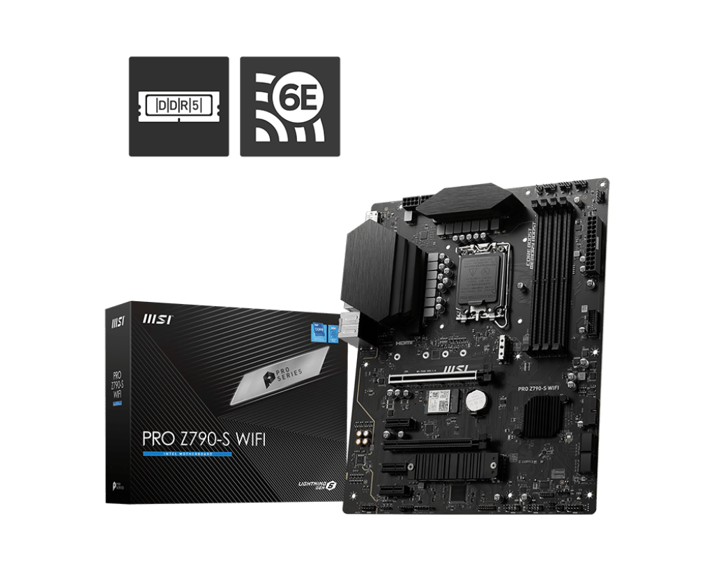 [New] MSI PRO Z790-S WIFI LGA 1700 ATX DDR5 SATA 6Gbps 2.5G LAN with Wi-Fi 6E Motherboard