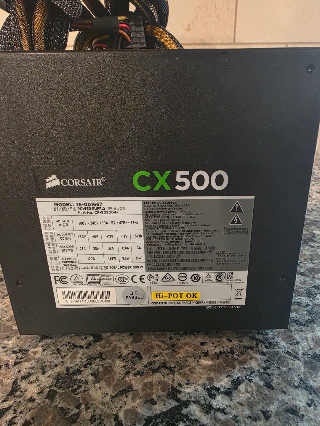 Corsair CX500 V3 80+ Bronze 500W Power Supply | Jawa