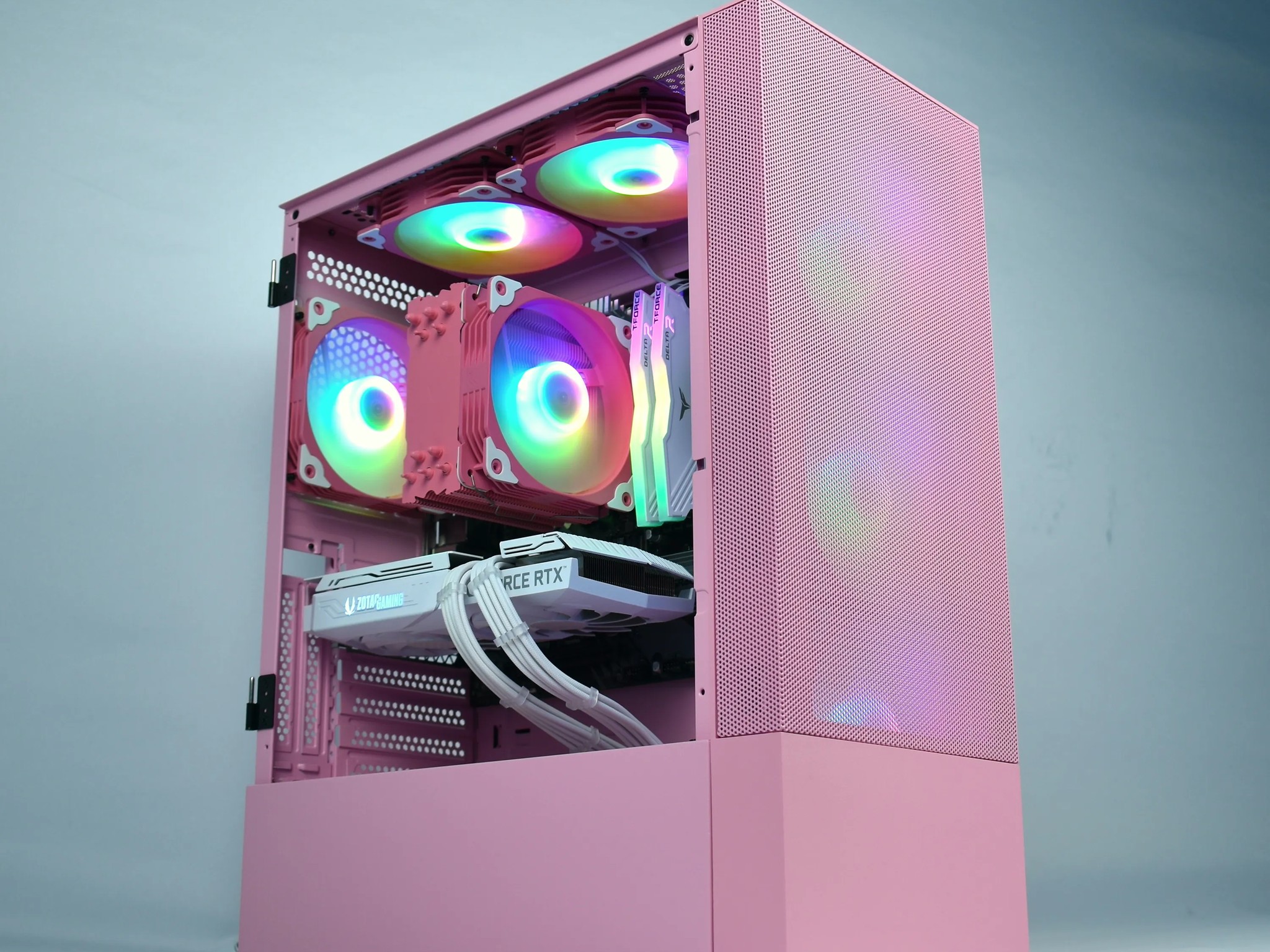 🌸PINK PANTHER🌸 NVIDIA RTX 3060Ti, Ryzen 5 3600, 32G RAM, 1TB NVME | Forge Custom PC | Jawa Special