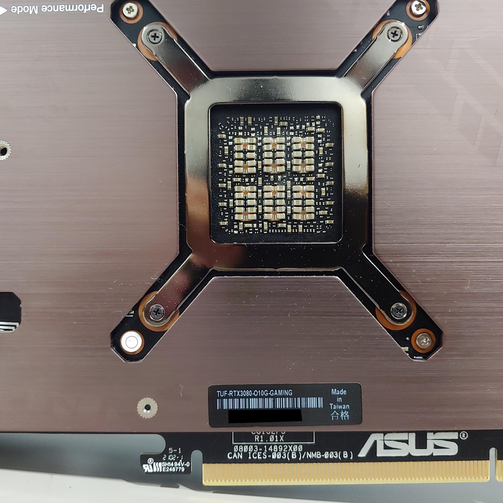ASUS TUF Gaming RTX 3080 OC 10GB GDDR6X – Tested – Original Box