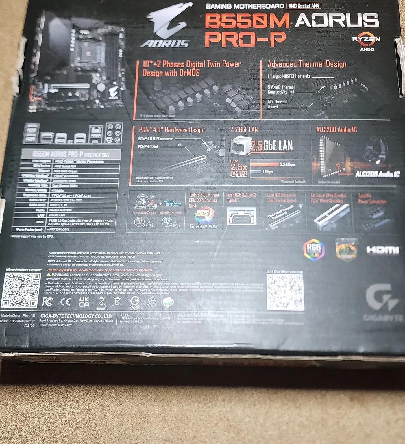 B550 Aorus Pro-P