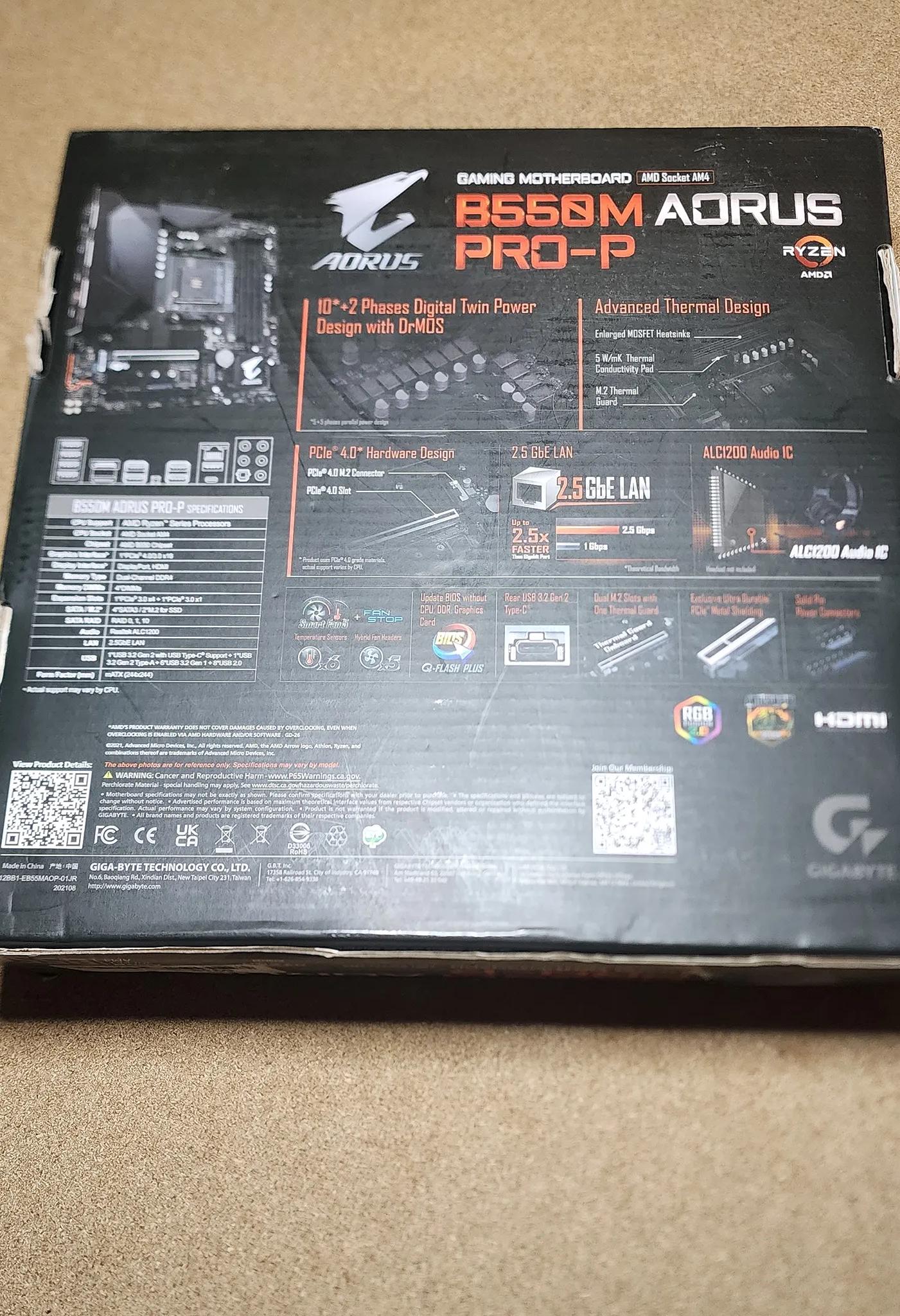 B550 Aorus Pro-P