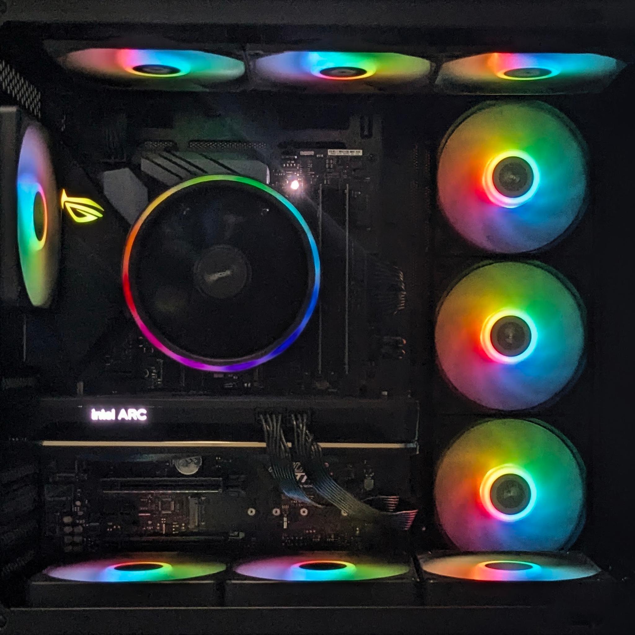 Intel ARC A750🖤Ryzen 5 5500🖤16GB RAM 🖤1TB Nvme/HDD🖤 Windows 11 Pro