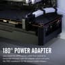 EZDIY-FAB GPU VGA PCIe 6 Pin U Turn 180 Degree Angle Connector Power Adapter