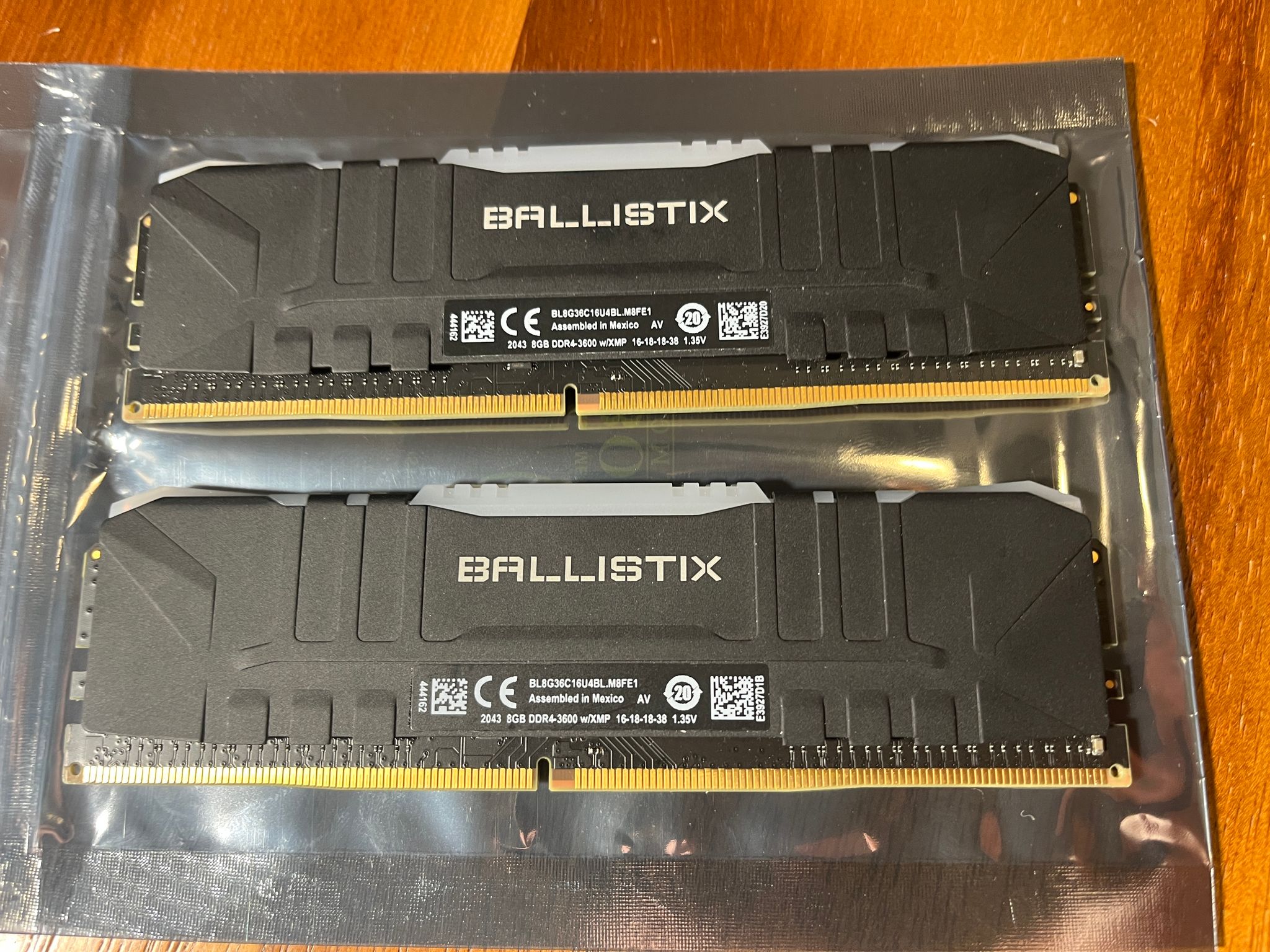 Crucial Ballistix BL8G36C16U4BL.M8FE1 RGB 16GB 2x8GB DDR4-3600 Desktop Gaming Memory