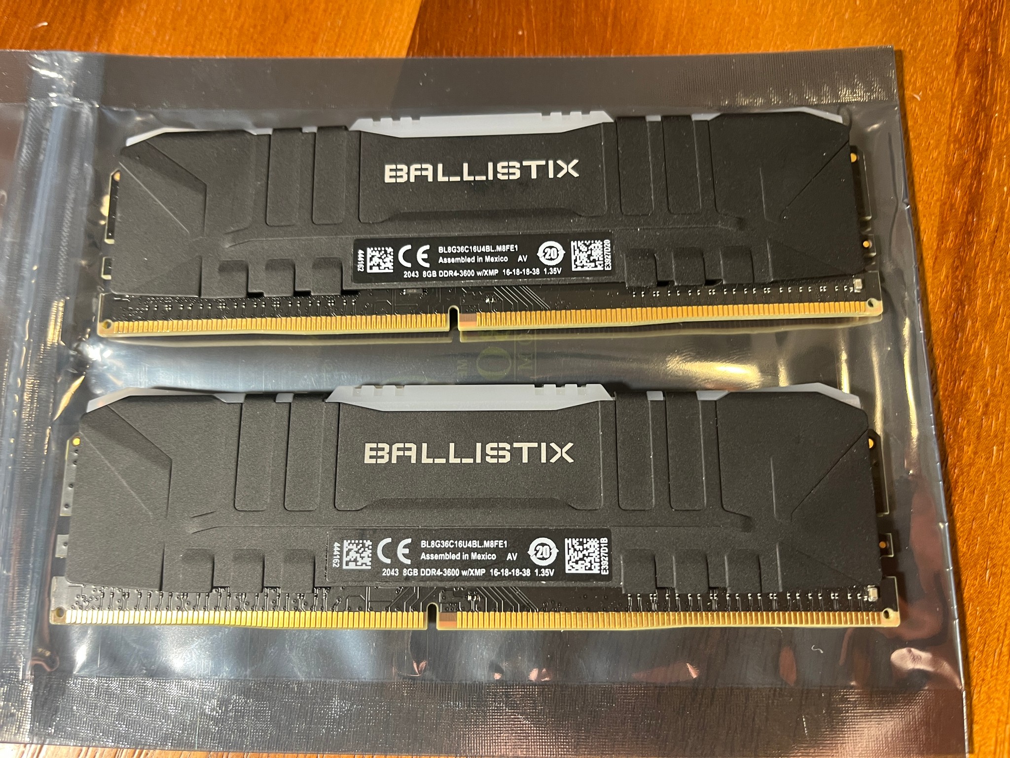Crucial Ballistix BL8G36C16U4BL.M8FE1 RGB 16GB 2x8GB DDR4-3600 Desktop Gaming Memory
