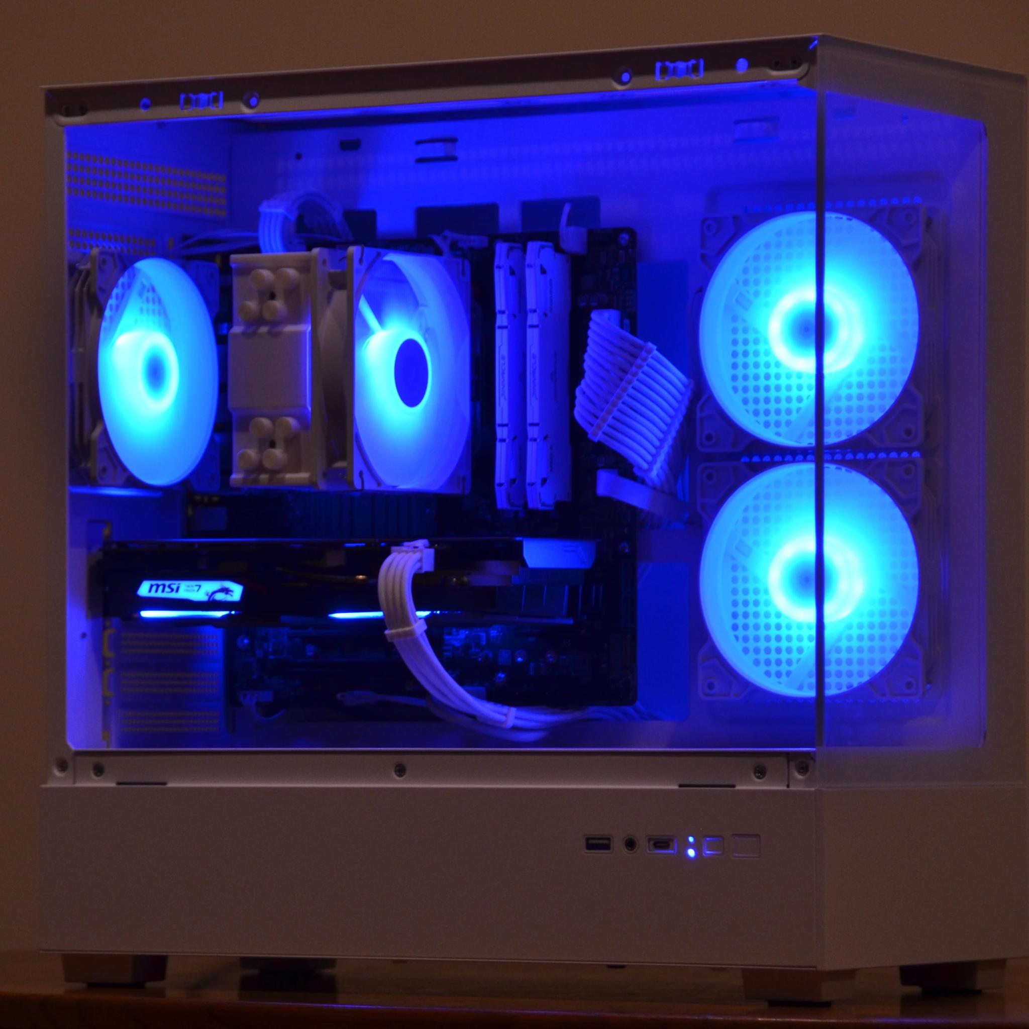 SNOWSTORM | RYZEN 5 3600 + GTX 1660 | WIFI + BT | FISH TANK