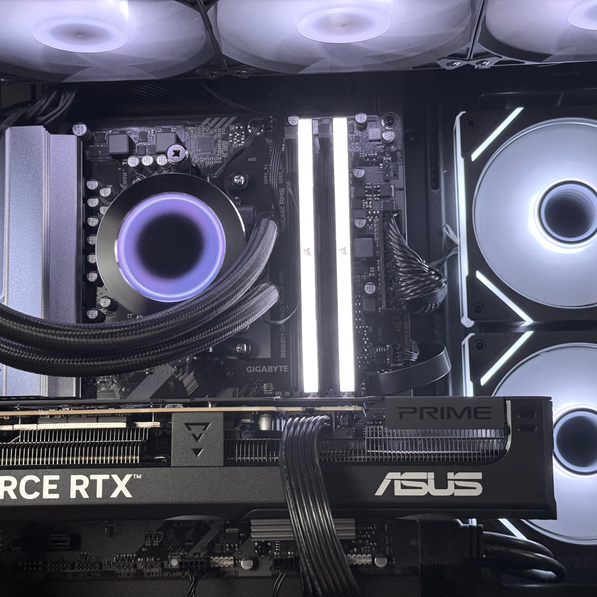 👻 GHOST Gaming PC | RTX 4070 Ti SUPER 16GB | Ryzen 9 7900X | CUSTOM LCD AIO | 32GB RAM |FREE SHIP