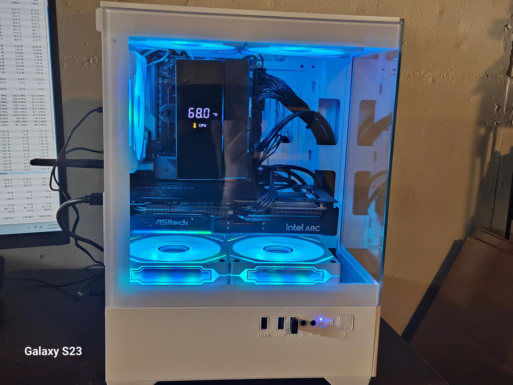 🔥 Ryzen 5 5500 + Arc B570 Gaming PC | 32GB RAM | 1TB Gen3 NVMe SSD | ARGB Build | Ready to Game!