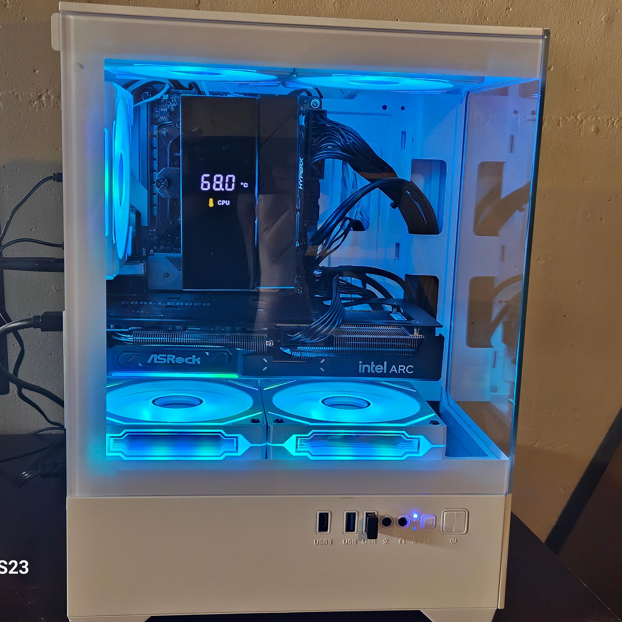 🔥 Ryzen 5 5500 + Arc B570 Gaming PC | 32GB RAM | 1TB Gen3 NVMe SSD | ARGB Build | Ready to Game!