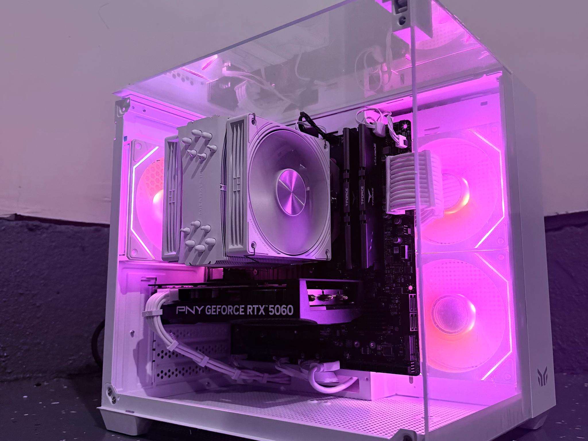 🌈"Frozen Opal"⚪️| 1080p Gaming | RTX 5060 | Ryzen 5 5500 | 16GB Ram | 1TB Storage | Free Shipping