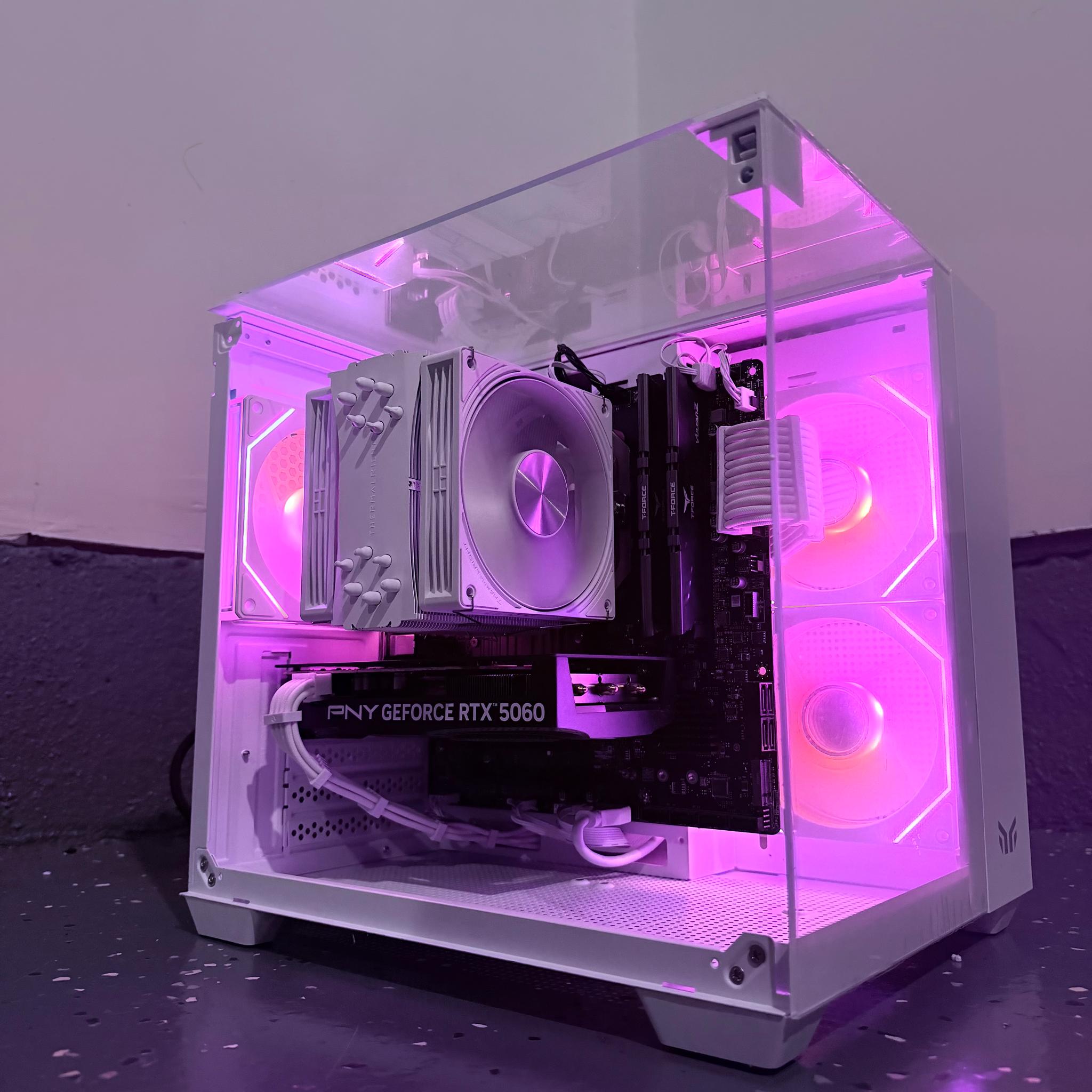 🌈"Frozen Opal"⚪️| 1080p Gaming | RTX 5060 | Ryzen 5 5500 | 16GB Ram | 1TB Storage | Free Shipping