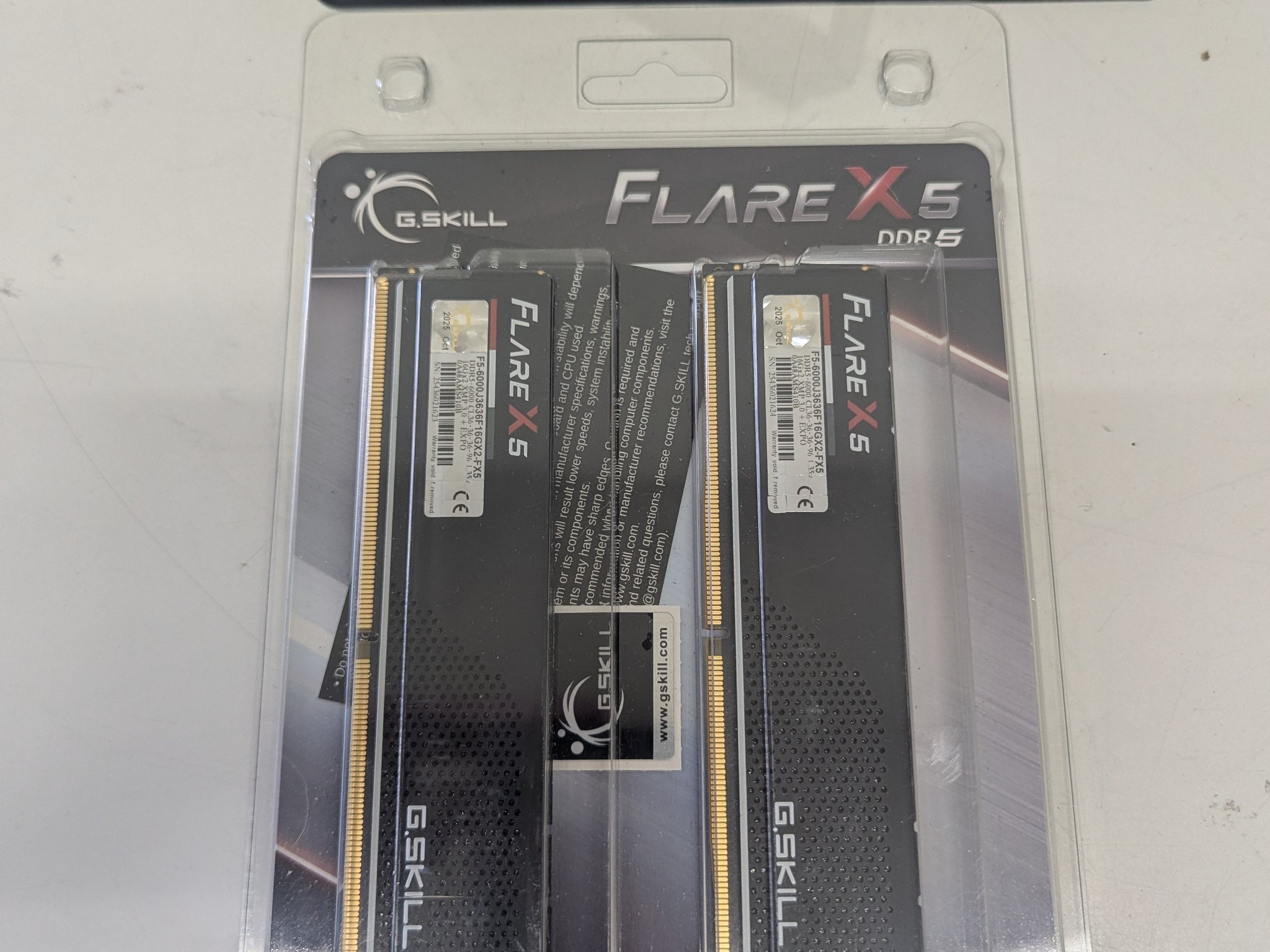 🔥 32GB 6000MHz | G.Skill Flare X5 DDR5 Kit