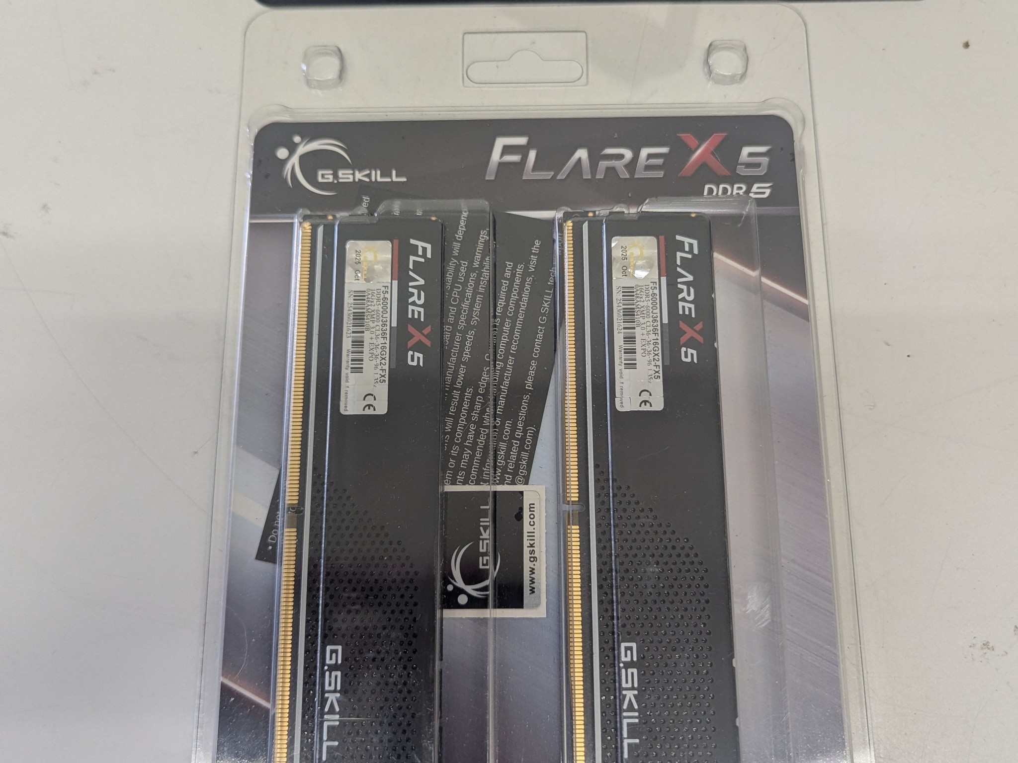 🔥 32GB 6000MHz | G.Skill Flare X5 DDR5 Kit