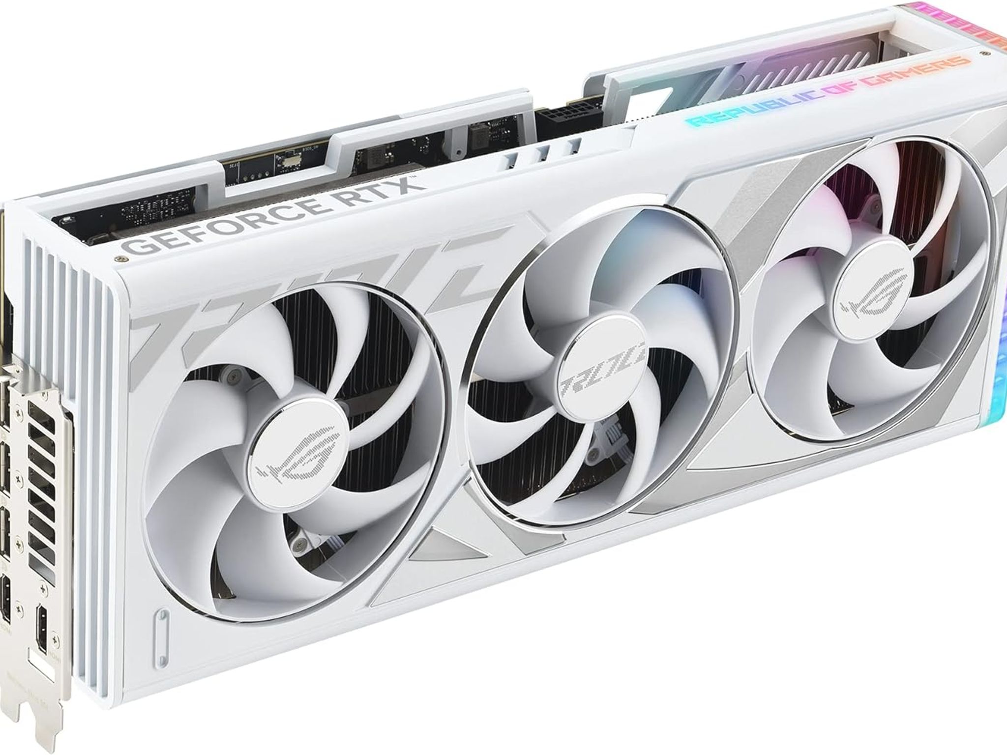 ASUS ROG Strix GeForce RTX 4080 OC 16GB GDDR6X White Gaming Video Graphics Card