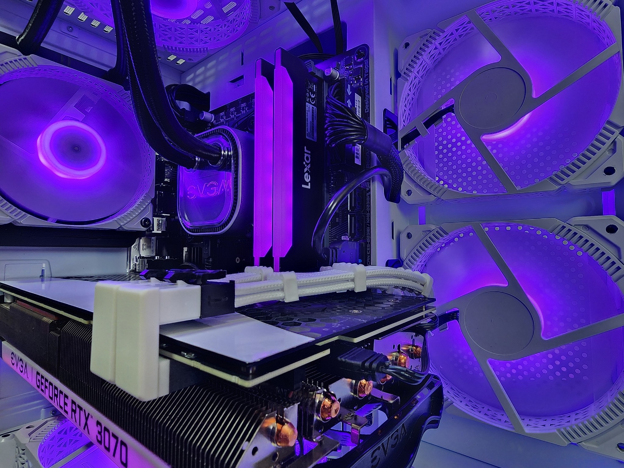 💜🤍💜 EVGA FTX 3070 FTW3 // Intel Core i5 12400F // Lexar 16GB 3600MHz