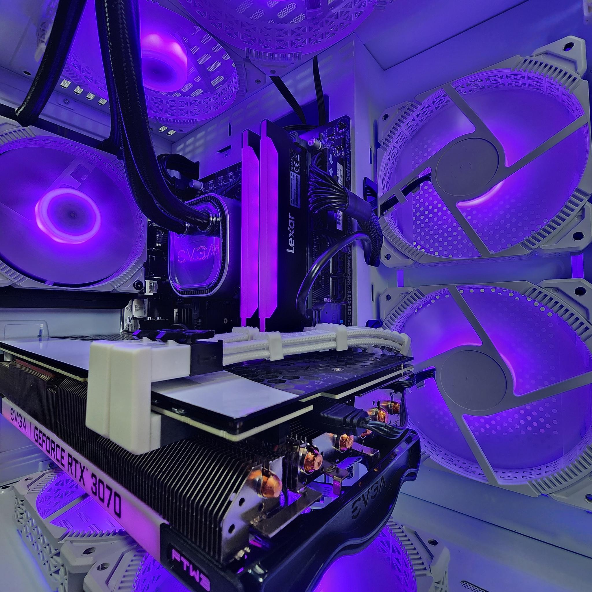 💜🤍💜 EVGA FTX 3070 FTW3 // Intel Core i5 12400F // Lexar 16GB 3600MHz
