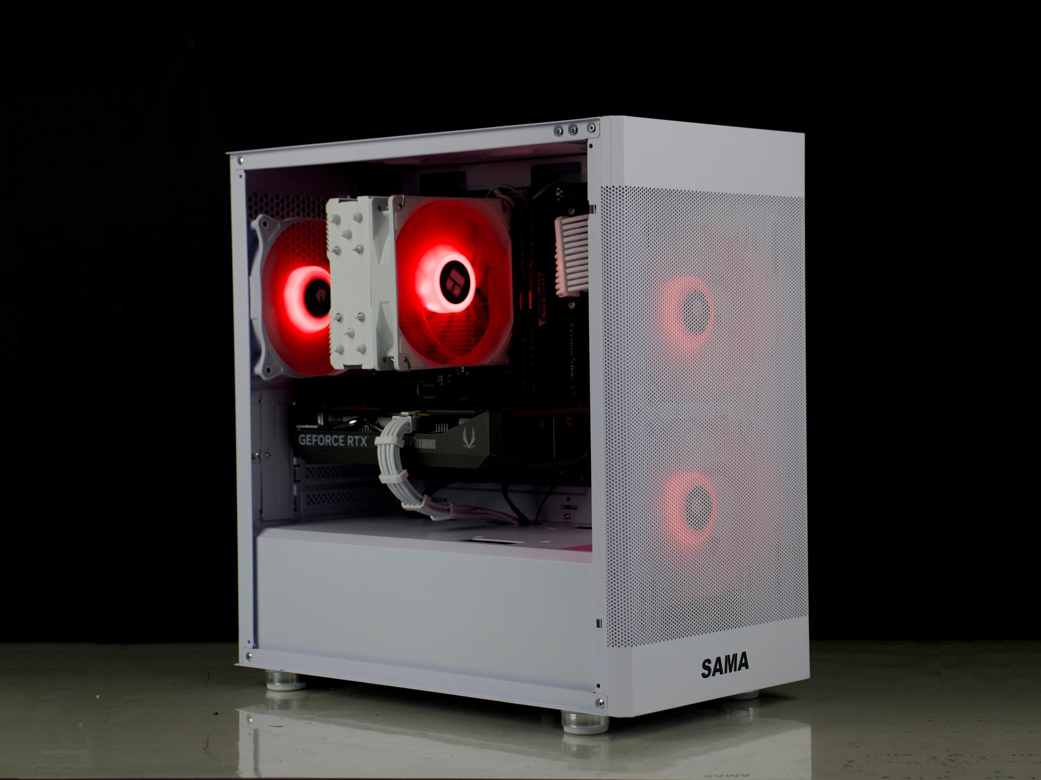 🧊RGB Gaming PC – RTX 5060, Ryzen 5500, 32GB RAM, 1TB SSD - RGB, WiFi🧊⚪