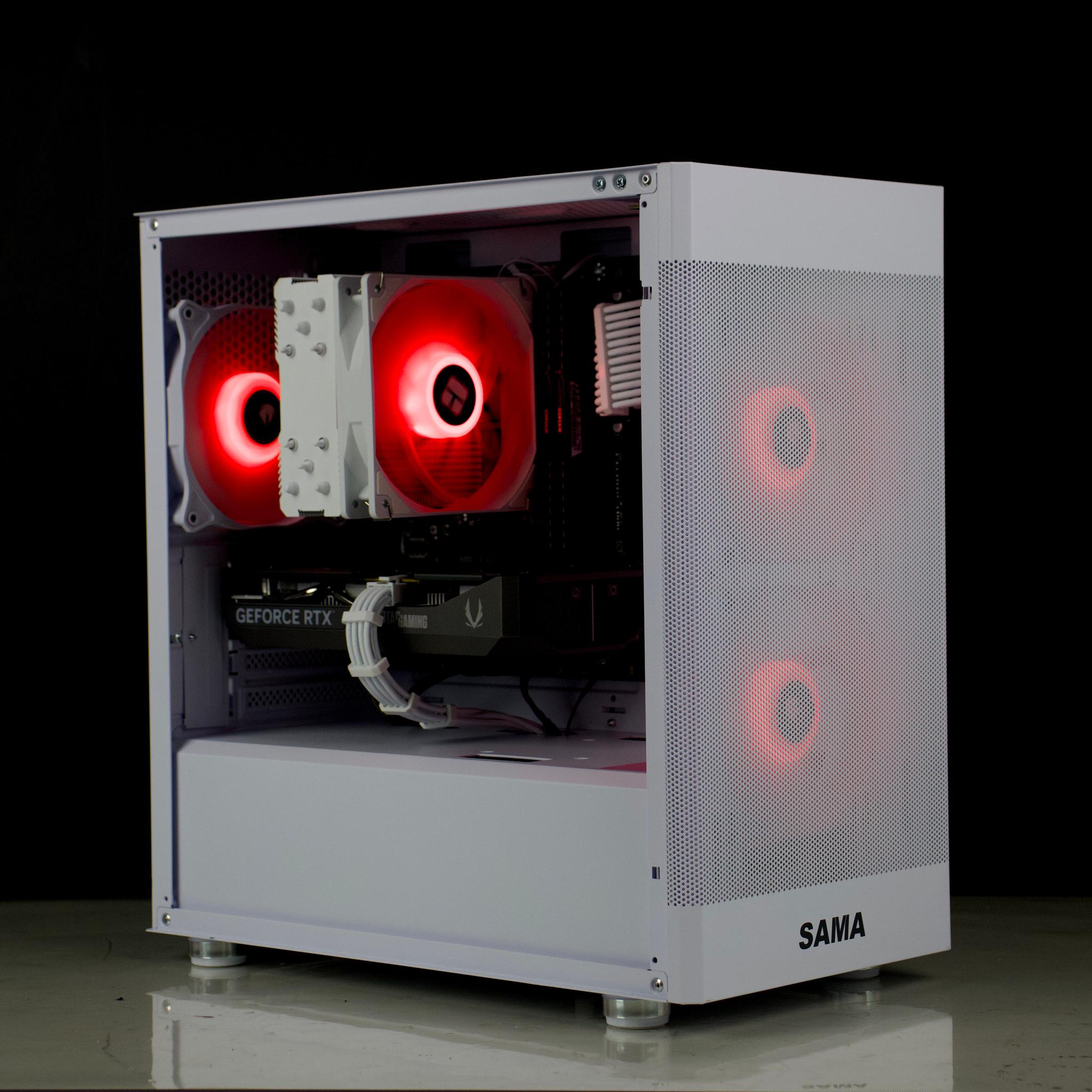 🧊RGB Gaming PC – RTX 5060, Ryzen 5500, 32GB RAM, 1TB SSD - RGB, WiFi🧊⚪