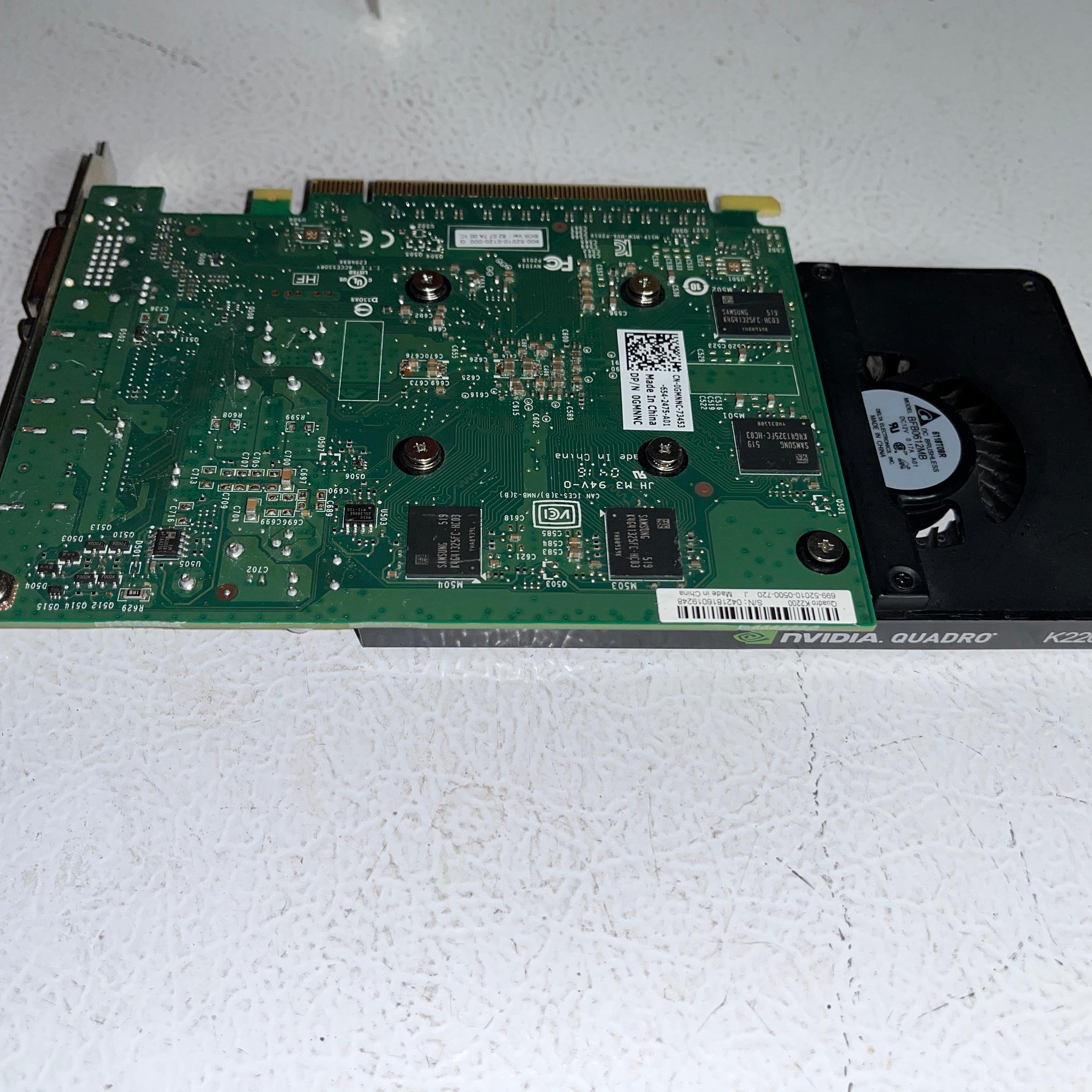 NVIDIA Quadro K2200 4GB GDDR5 Workstation GPU – DisplayPort & DVI – Tested
