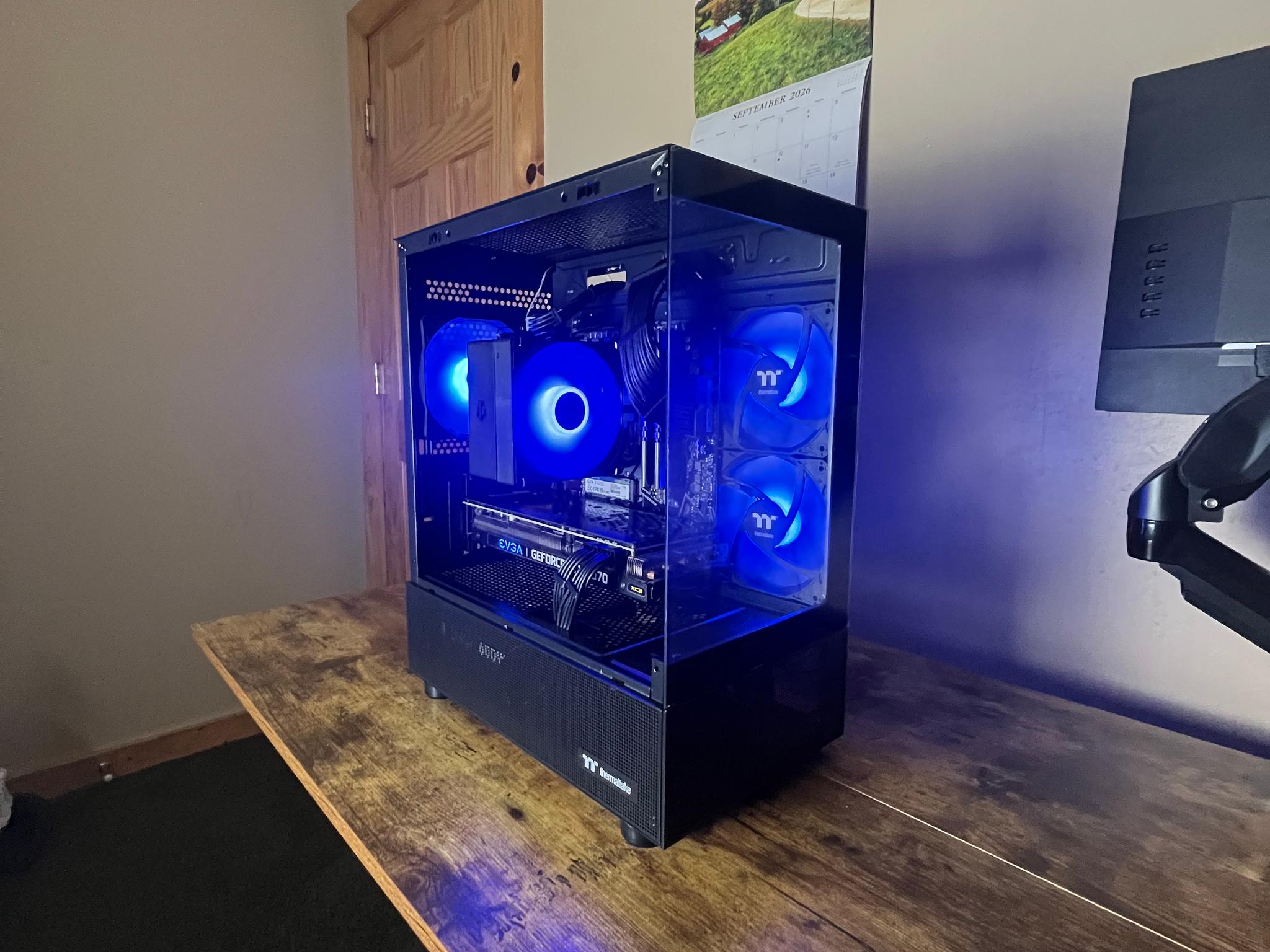 ⛈️💙Roaring Thunder Gaming PC 💙⛈️ RTX 3070 ⛈️💙 Ryzen 5 5600X 💙⛈️ 16GB DDR4 ⛈️💙 1TB NVME SSD 💙⛈️