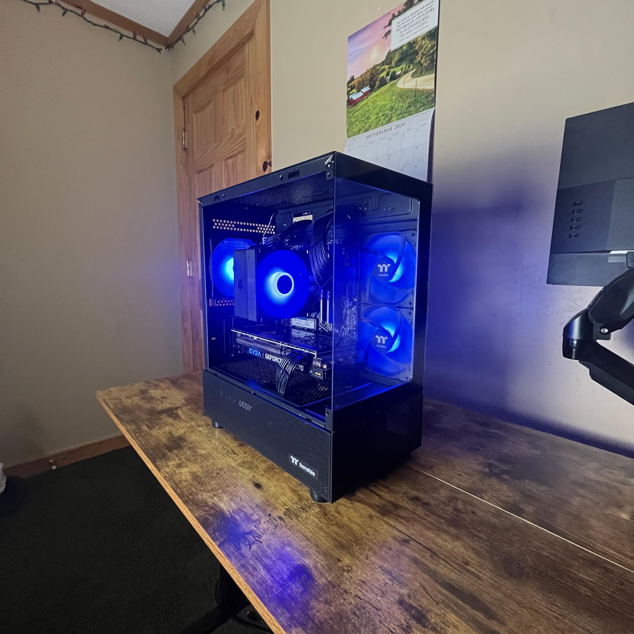⛈️💙Roaring Thunder Gaming PC 💙⛈️ RTX 3070 ⛈️💙 Ryzen 5 5600X 💙⛈️ 16GB DDR4 ⛈️💙 1TB NVME SSD 💙⛈️