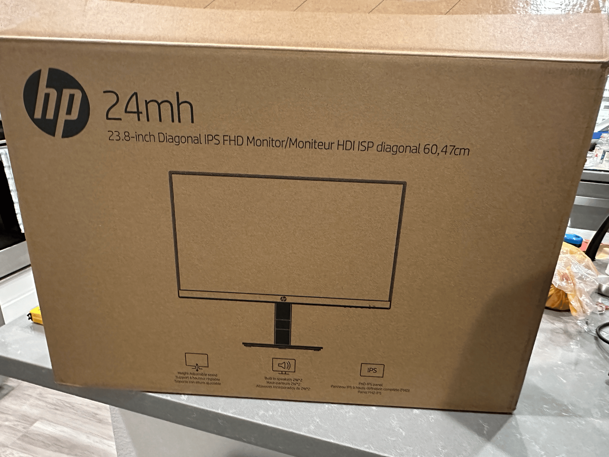 HP 24mh FHD 75hz IPS Height/Tilt Adjustable Monitor