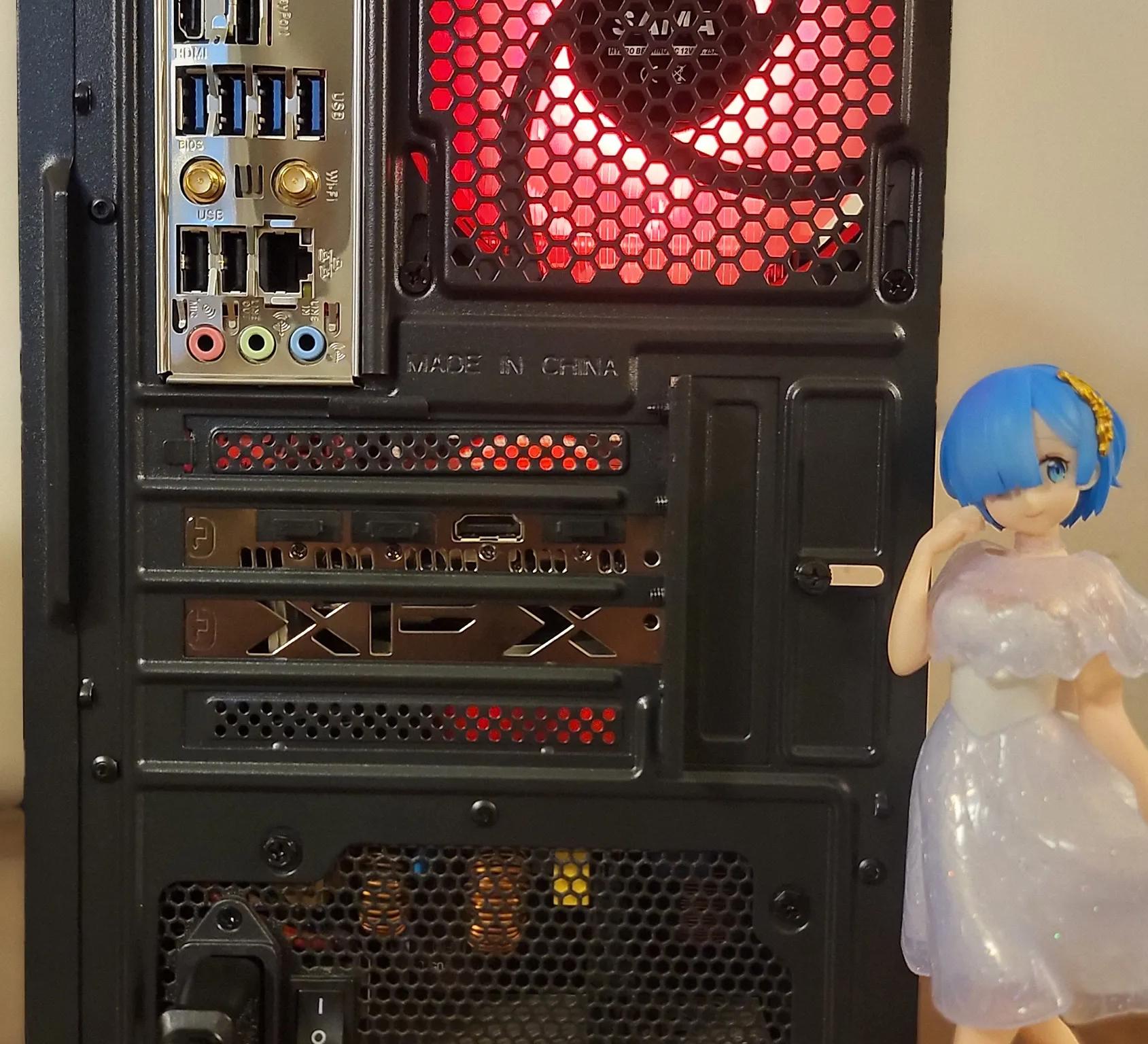 Final Sale!!! Sleek black Addressable RGB Ryzen 5 5500 + RX 6600XT + 2TB SSD Custom Gaming PC