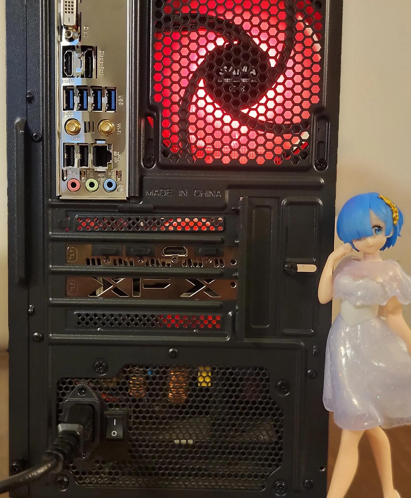 Final Sale!!! Sleek black Addressable RGB Ryzen 5 5500 + RX 6600XT + 2TB SSD Custom Gaming PC