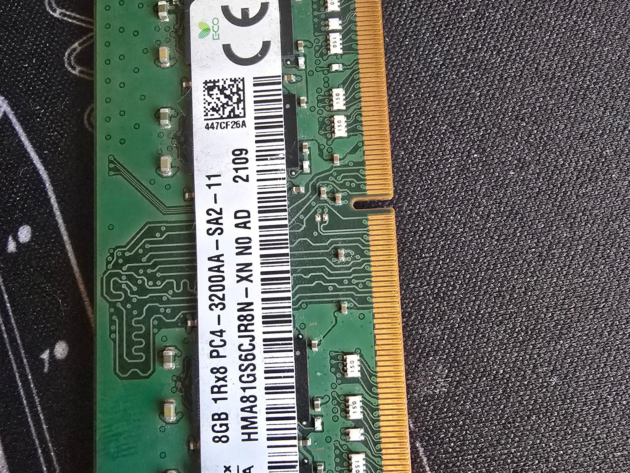 HMA81GS6CJR8N-XN - SK Hynix 1 x 8GB DDR4-3200 SODIMM PC4-25600S Single Rank x8 Module 1Rx8