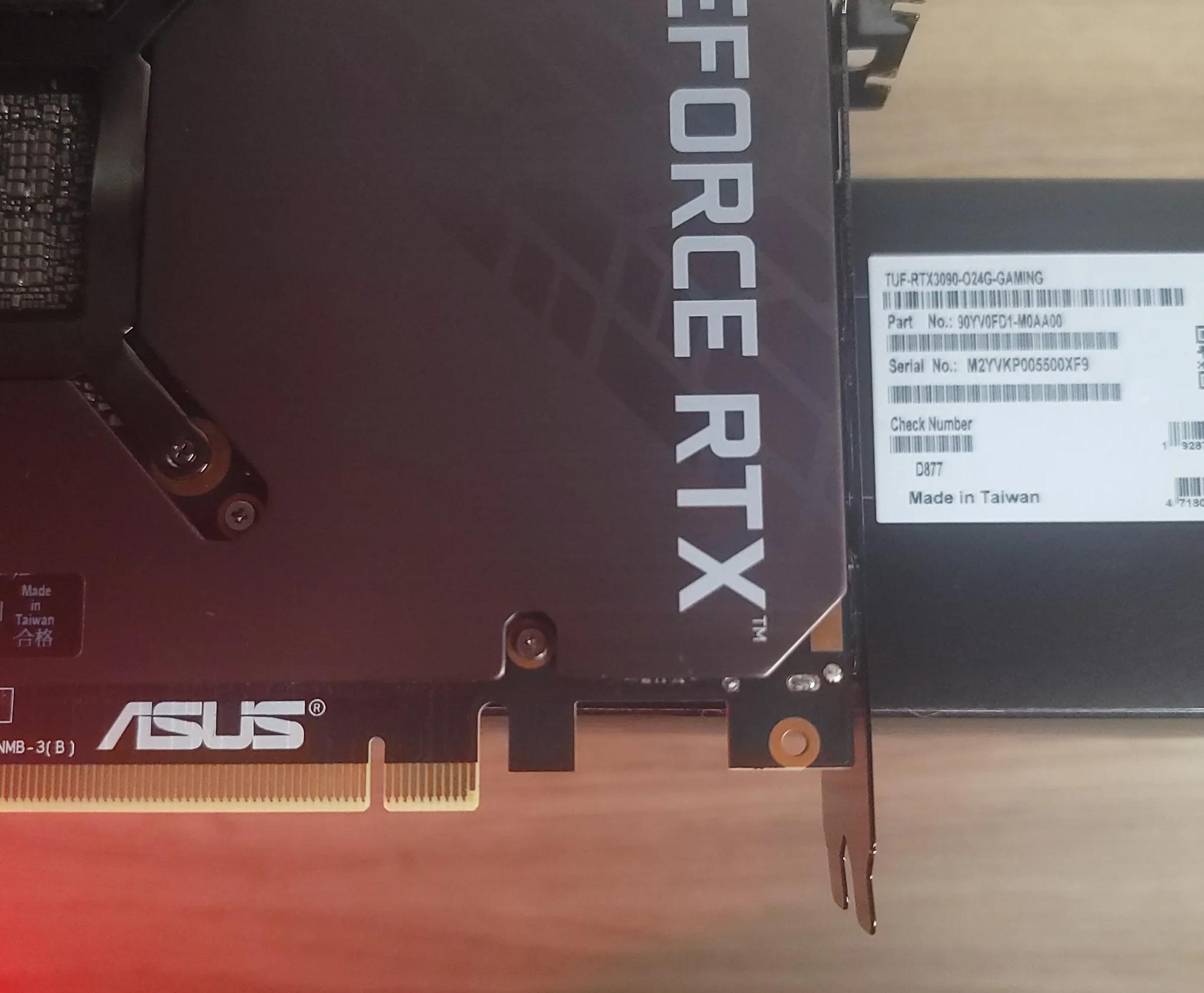 ASUS GeForce RTX 3090 24GB TUF GAMING OC GDDR6X Video Graphics Card