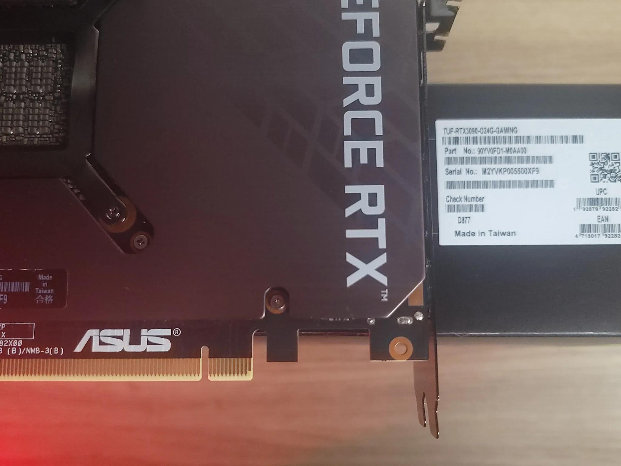ASUS GeForce RTX 3090 24GB TUF GAMING OC GDDR6X Video Graphics Card
