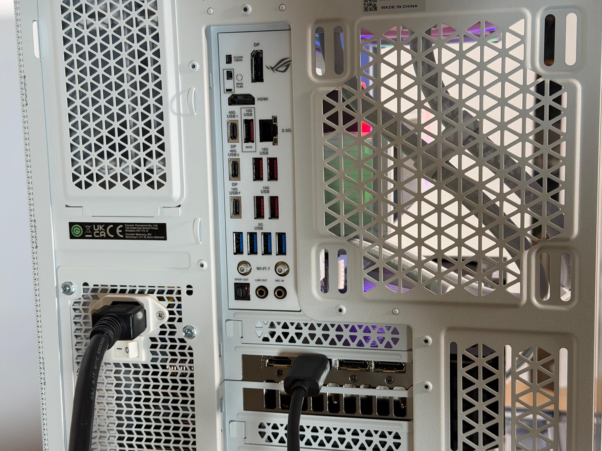 RTX 5090 Ryzen 7 9800x3d Battlestation 96gb DDR5 4TB NVME