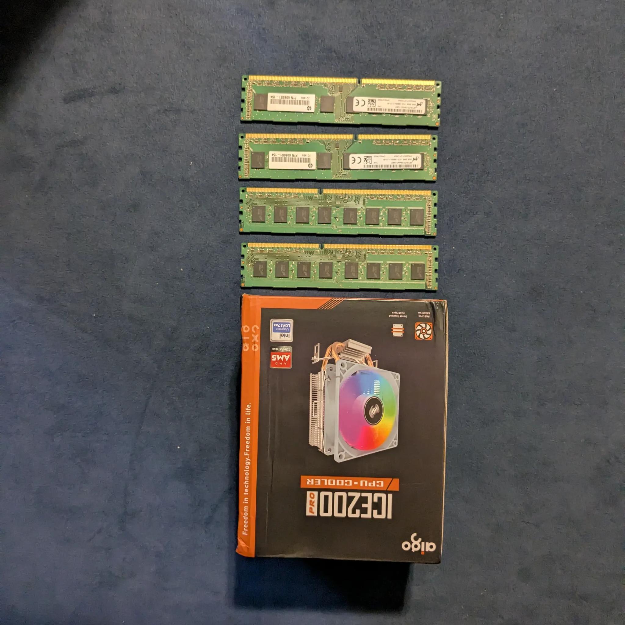 32GB ddr3 + AIGO CPU cooler