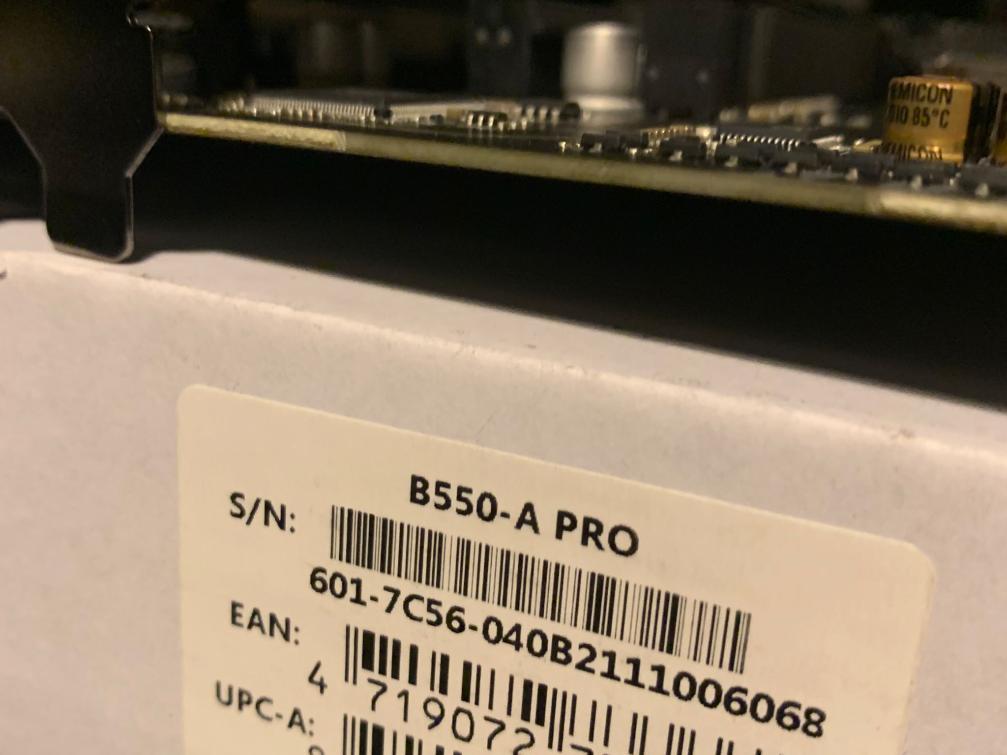 MSI B550-A Pro Motherboard - For Parts!
