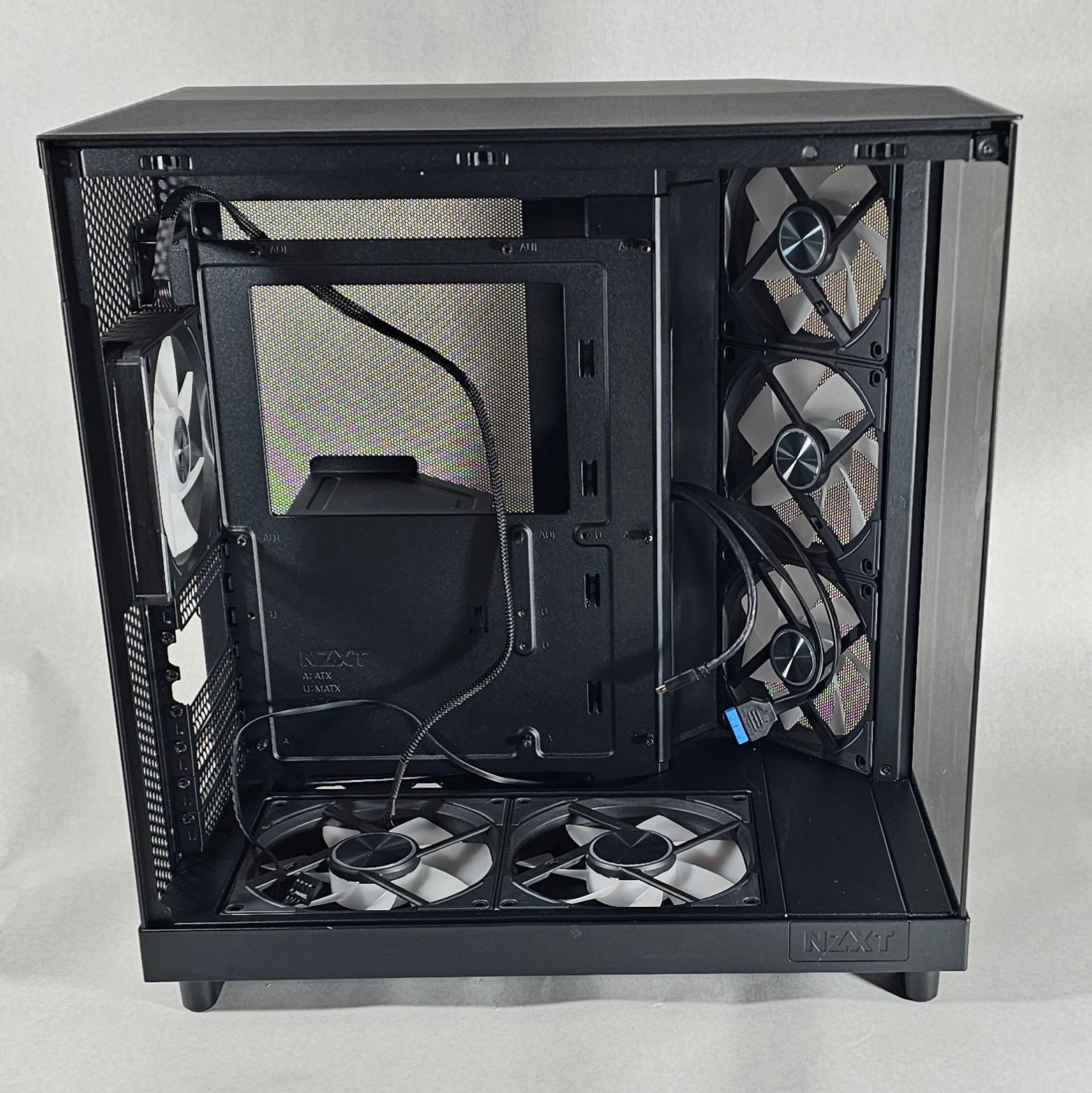 PC Case with Tempered Glass and 6 RGB Fans